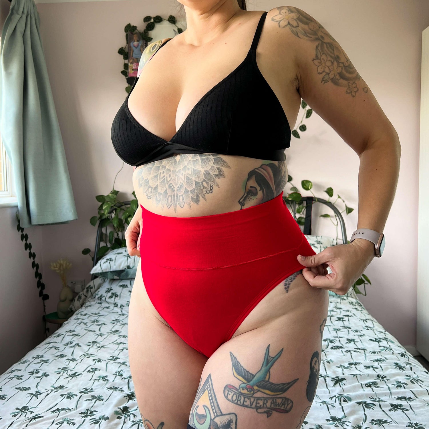 Bio-Baumwolle Super High Leg Slips - Lobster