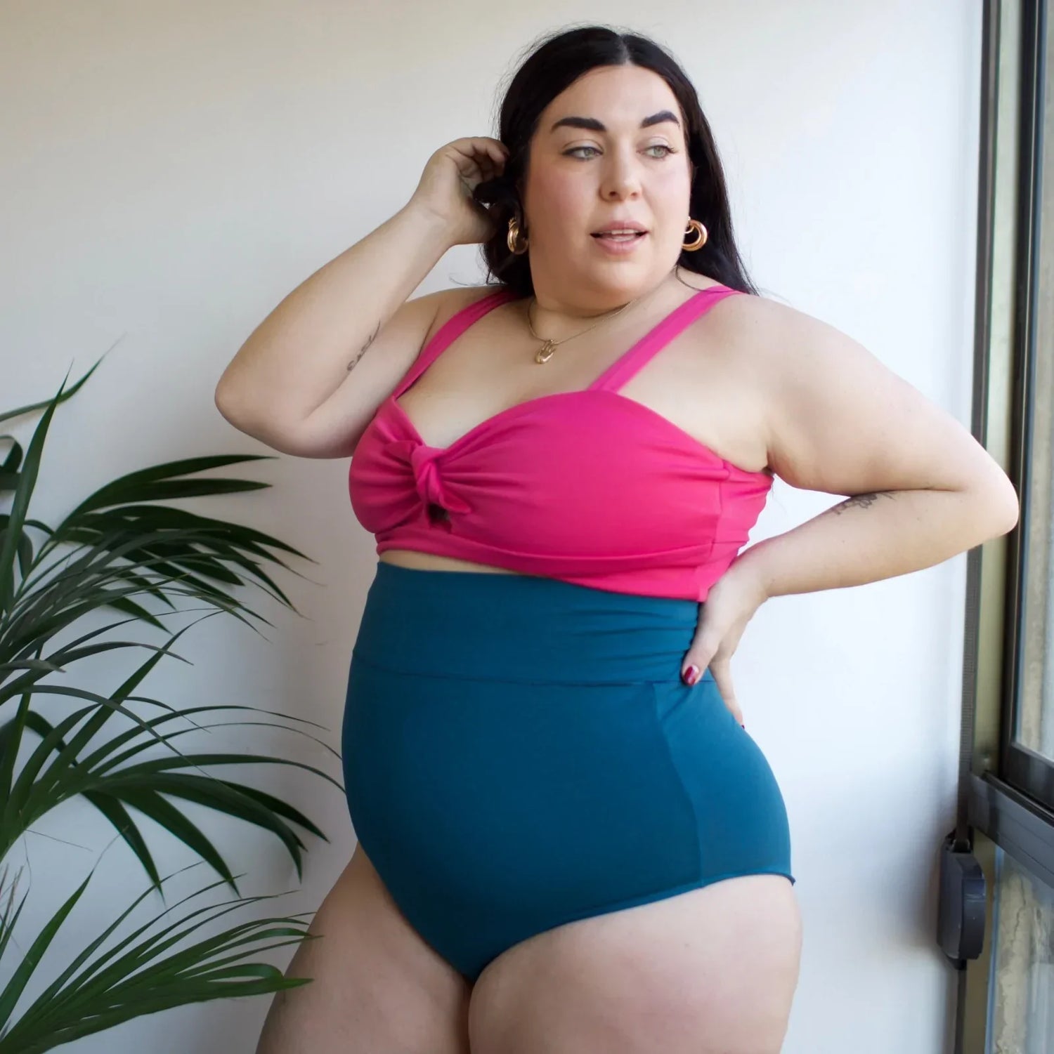 Bio-Baumwolle Super hochtailliert Slips - Aurora