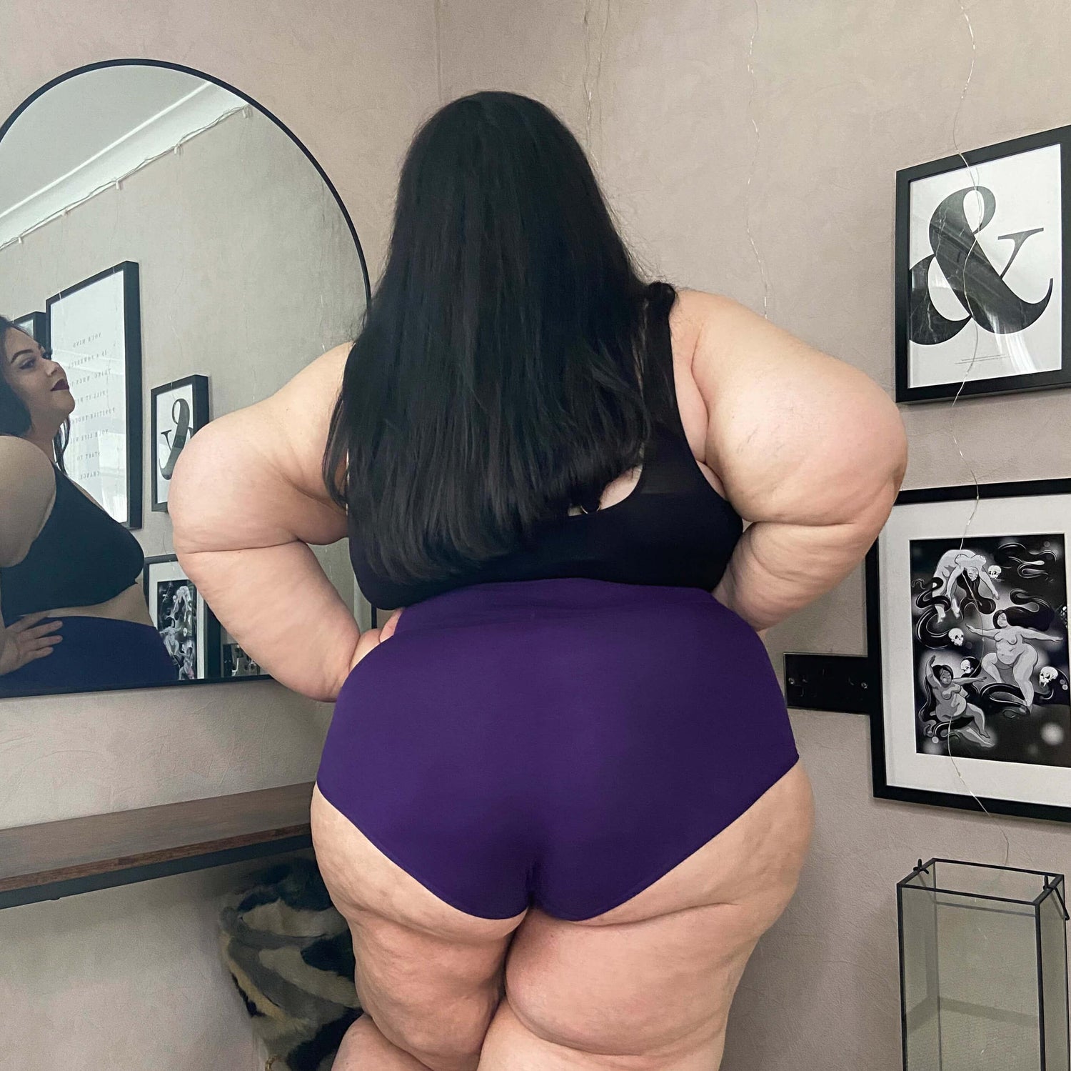 Bio-Baumwolle Super hochtailliert Slips - Suffragette Purple