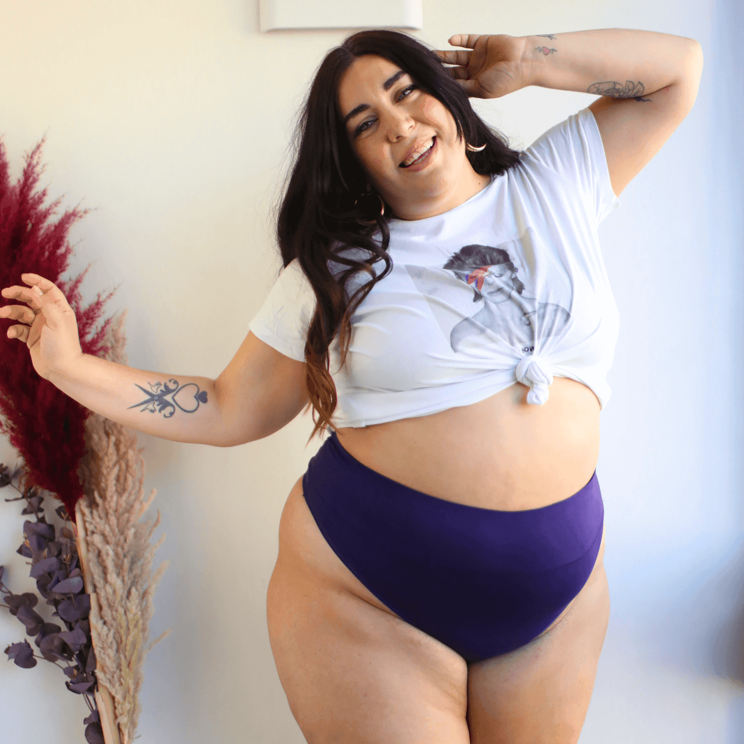 Bio-Baumwolle Tanga - Suffragette Purple