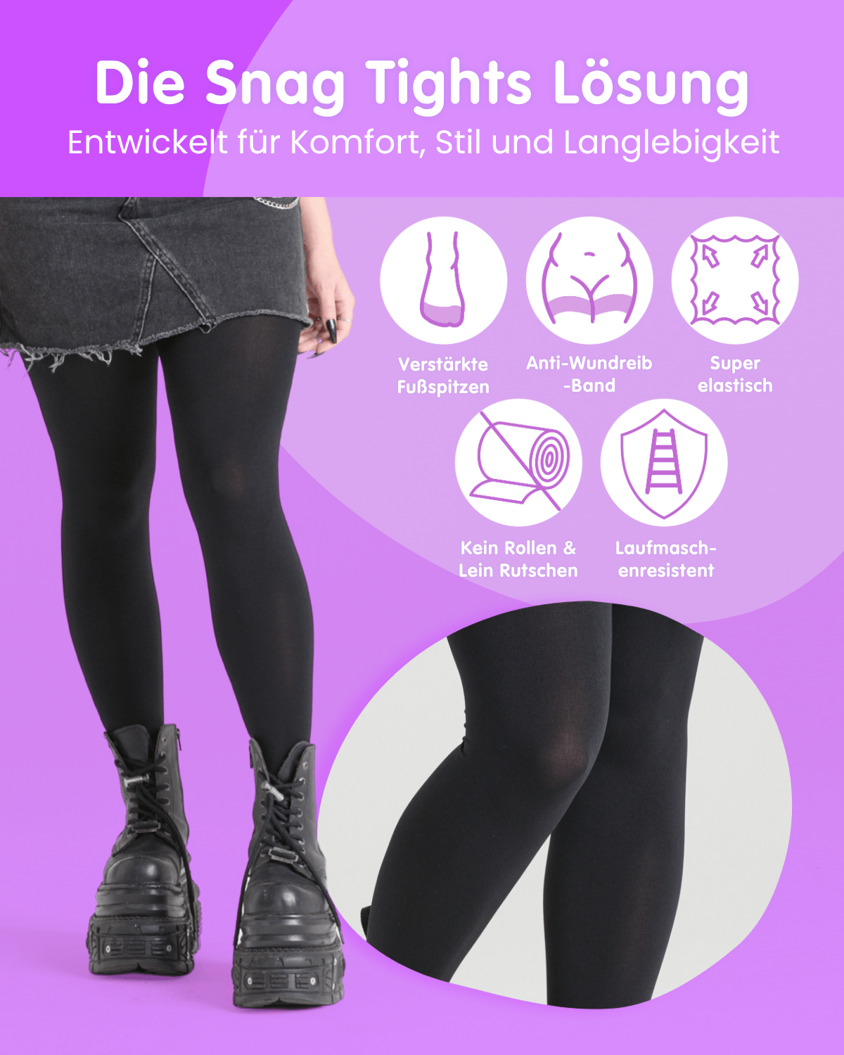 120 Denier Tights - Burgundy