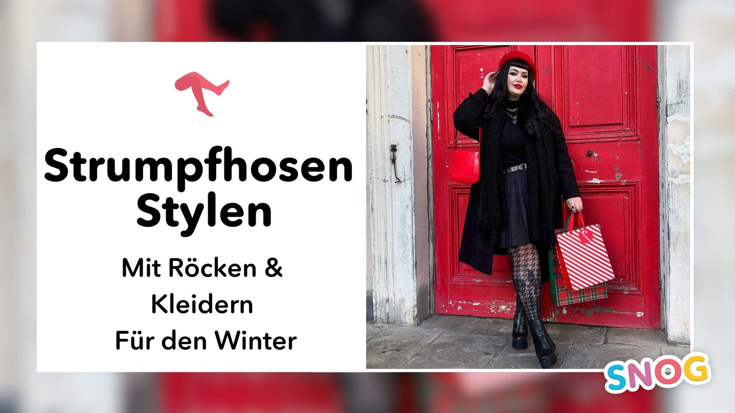 So stylst du Strumpfhosen mit Röcken und Kleidern im Winter.