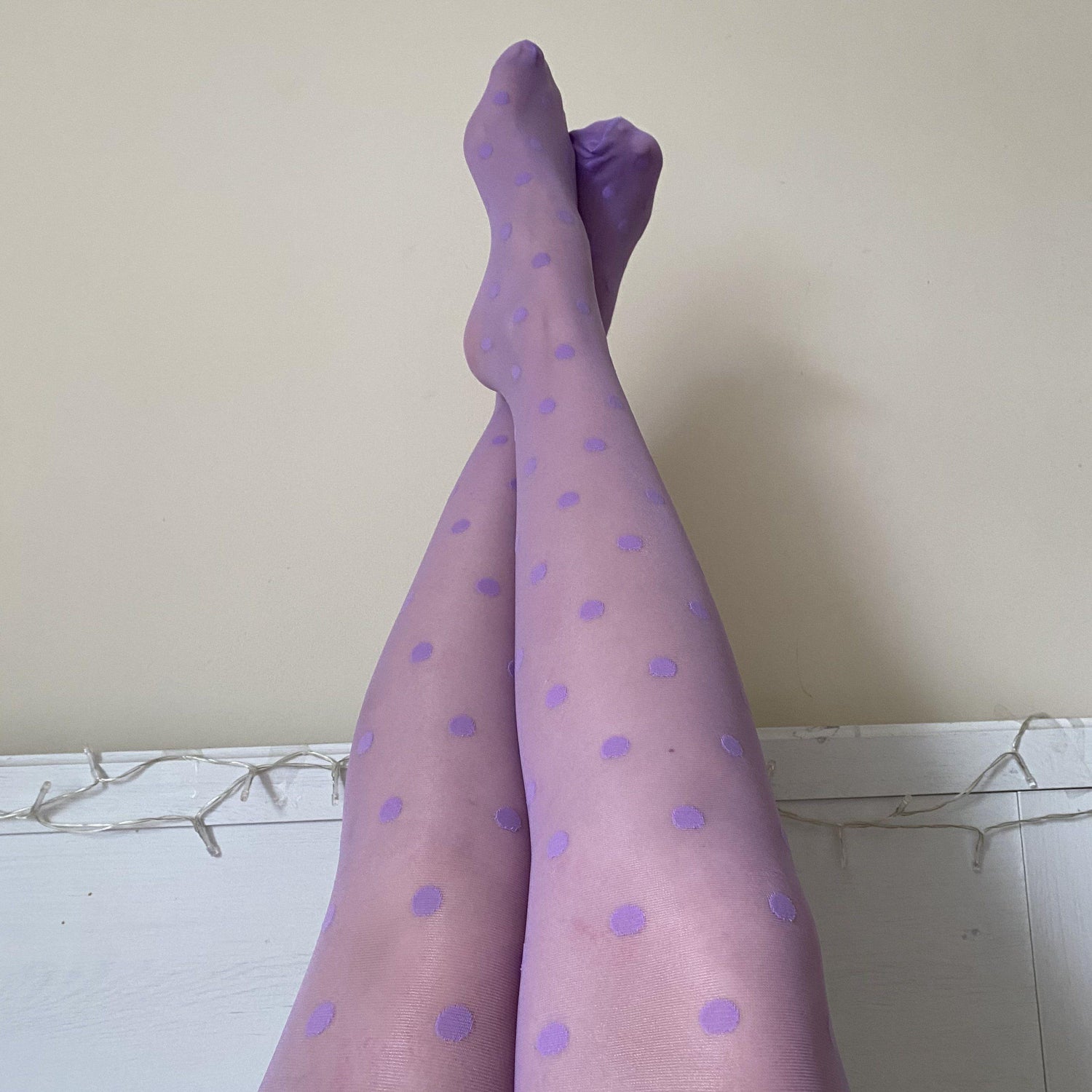 Polka Dot Strumpfhosen - Cassis de Violet