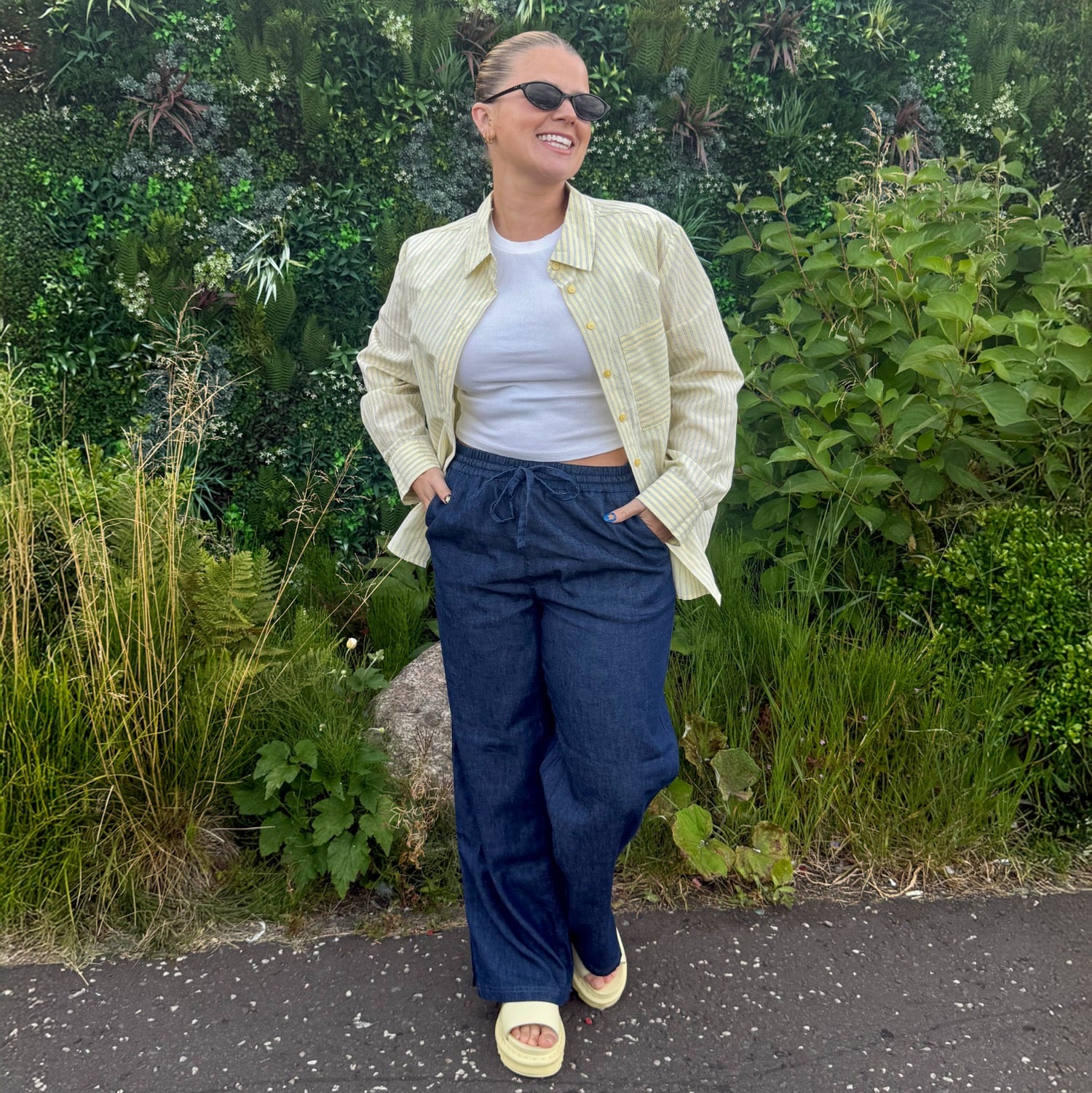 Entspannte Chambray-Hose – Denim