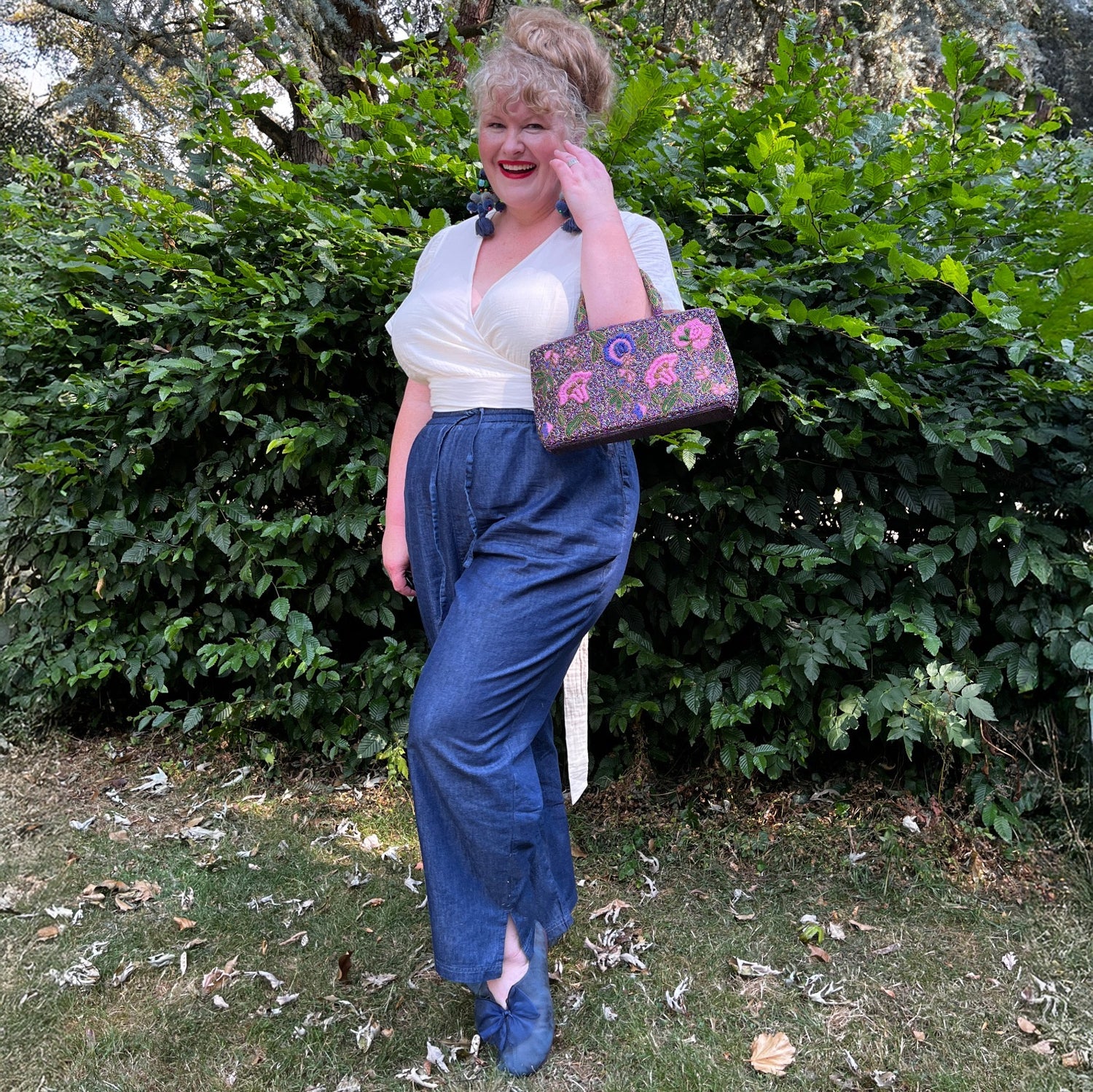 Entspannte Chambray-Hose – Denim