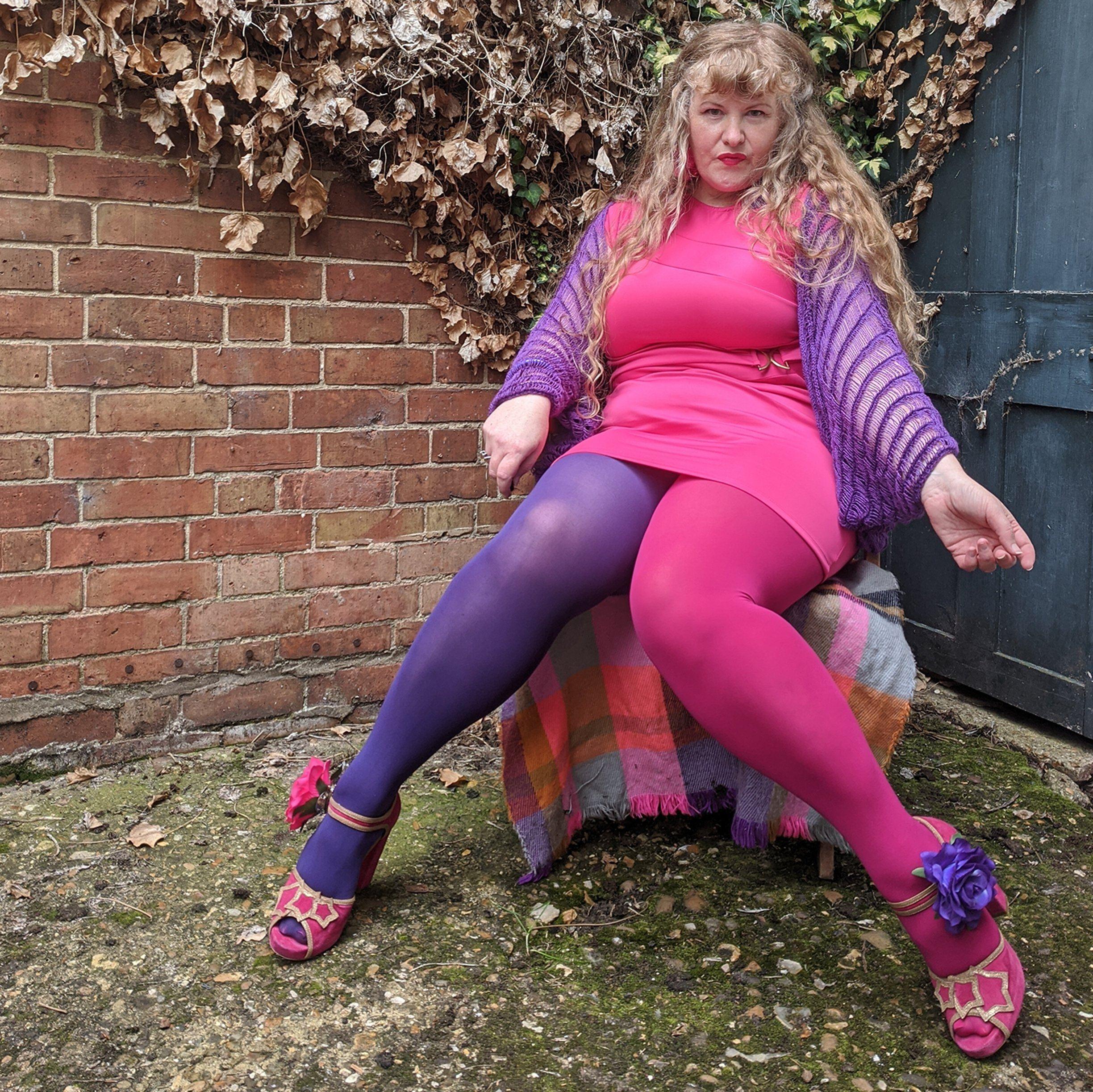 Pink and 2024 purple tights