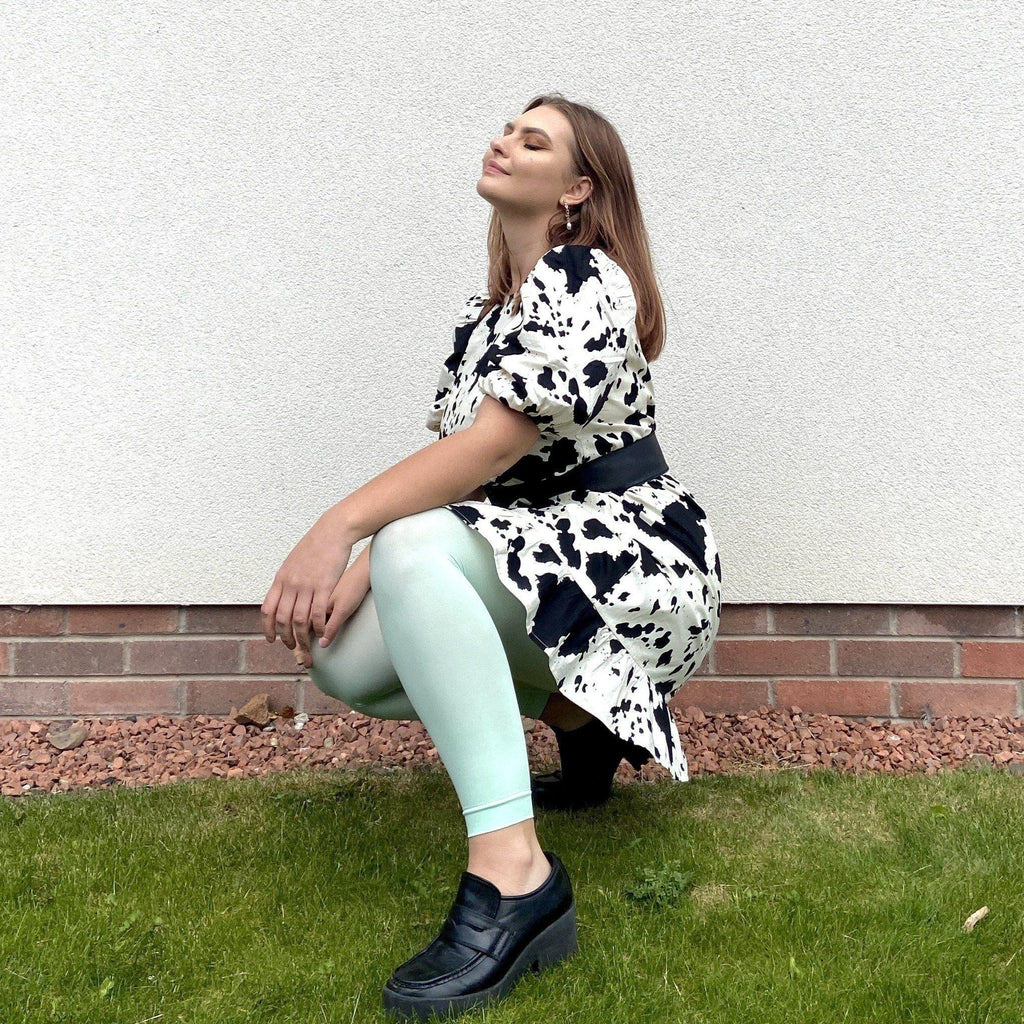 Tights - 80 Denier Fußlose - Pistachio