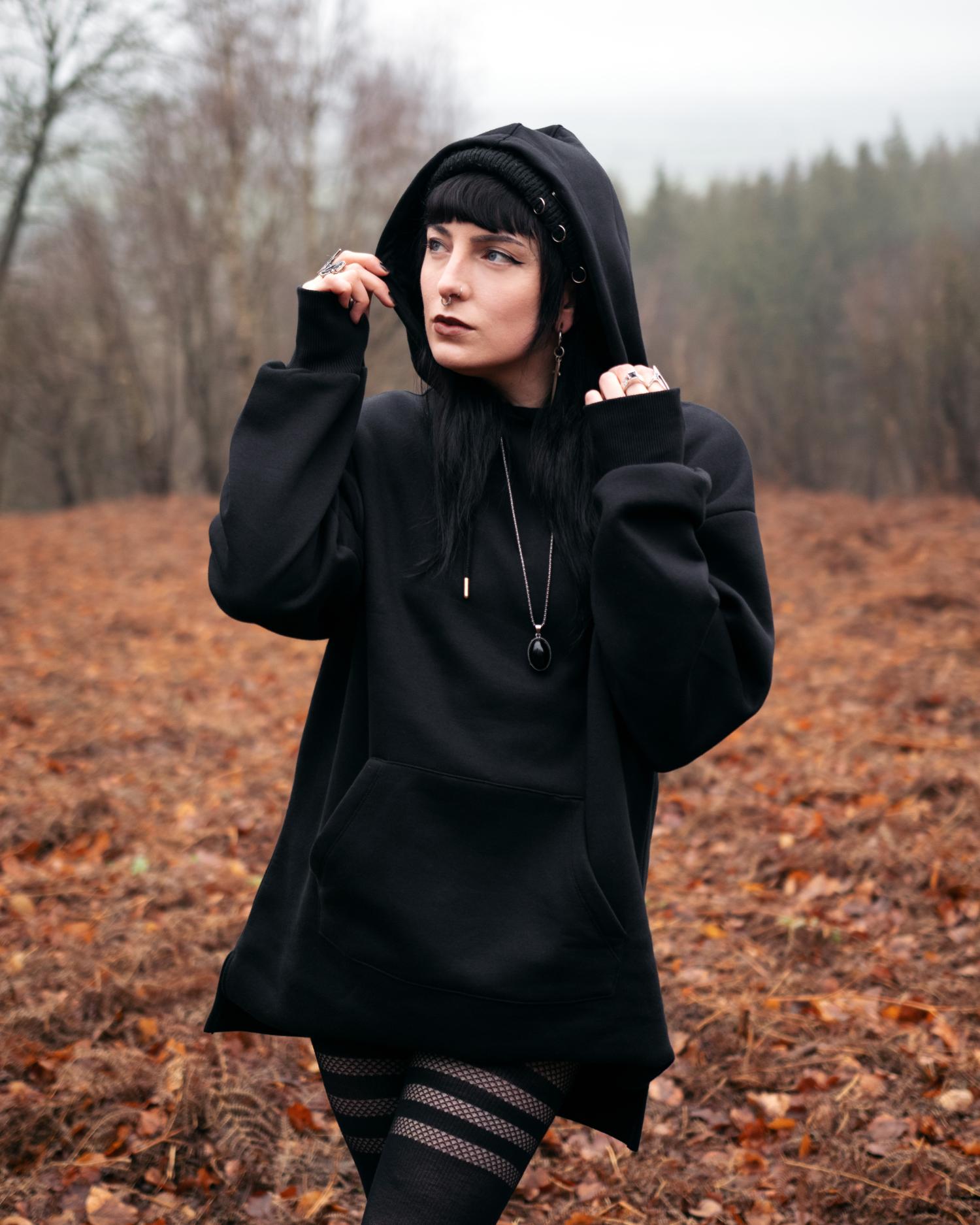 Bluza z kapturem ACOTAR z bawełny organicznej - High Lady