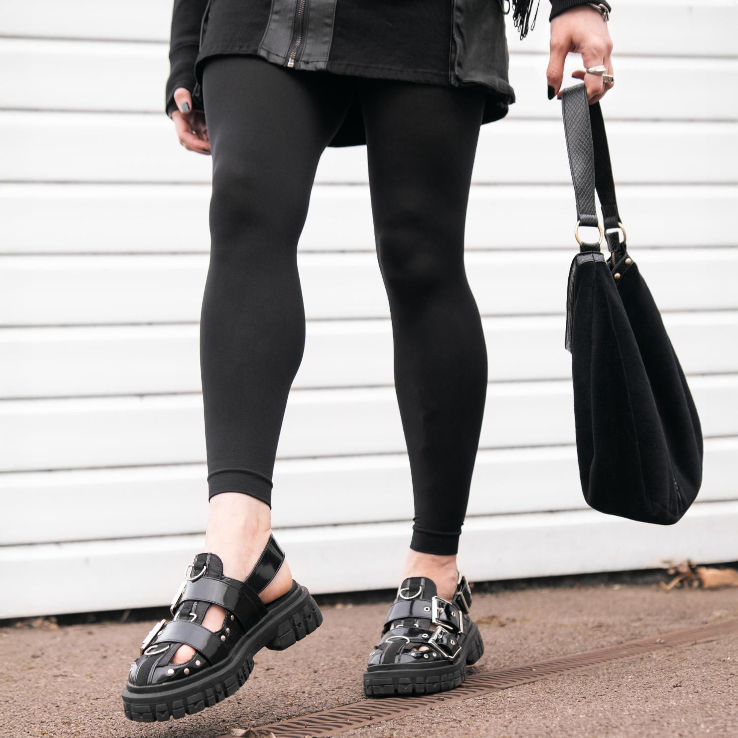 Stay Cool Fußlose Strumpfhosen - Schwarz