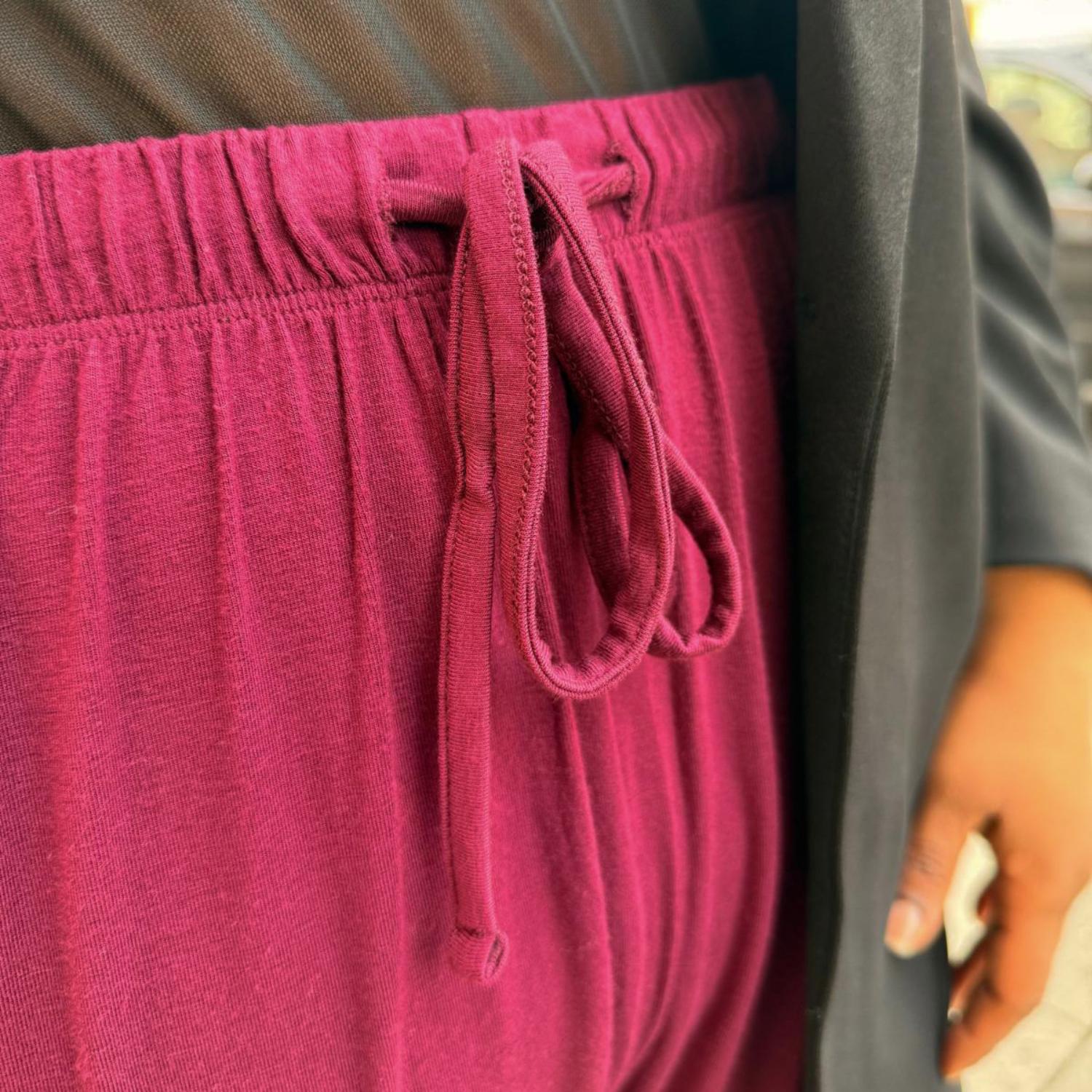 Bambus Lounge-Joggers - Cherry