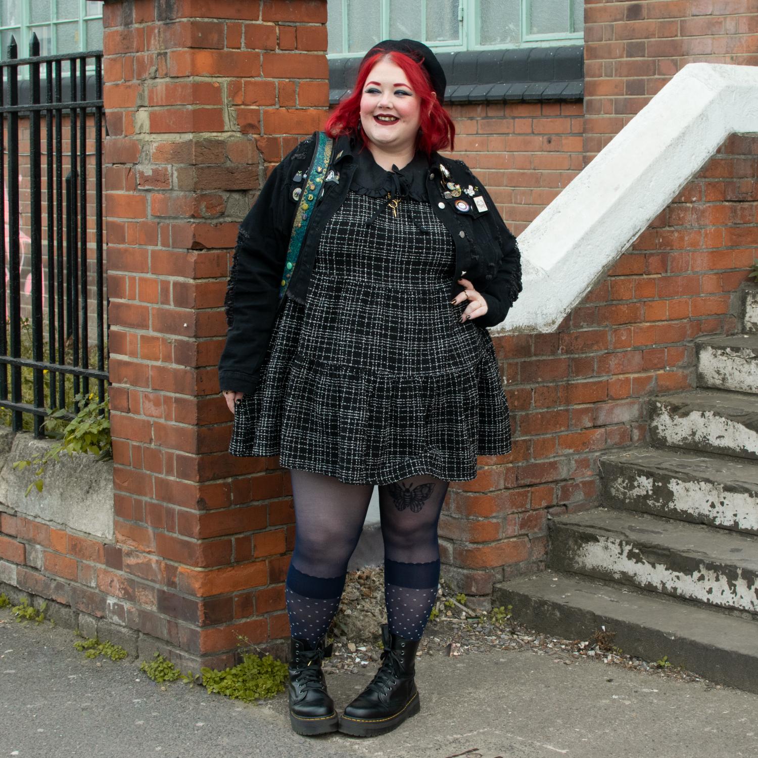 Seoul Chic Strumpfhose in Overknee-Optik - MarineBlau