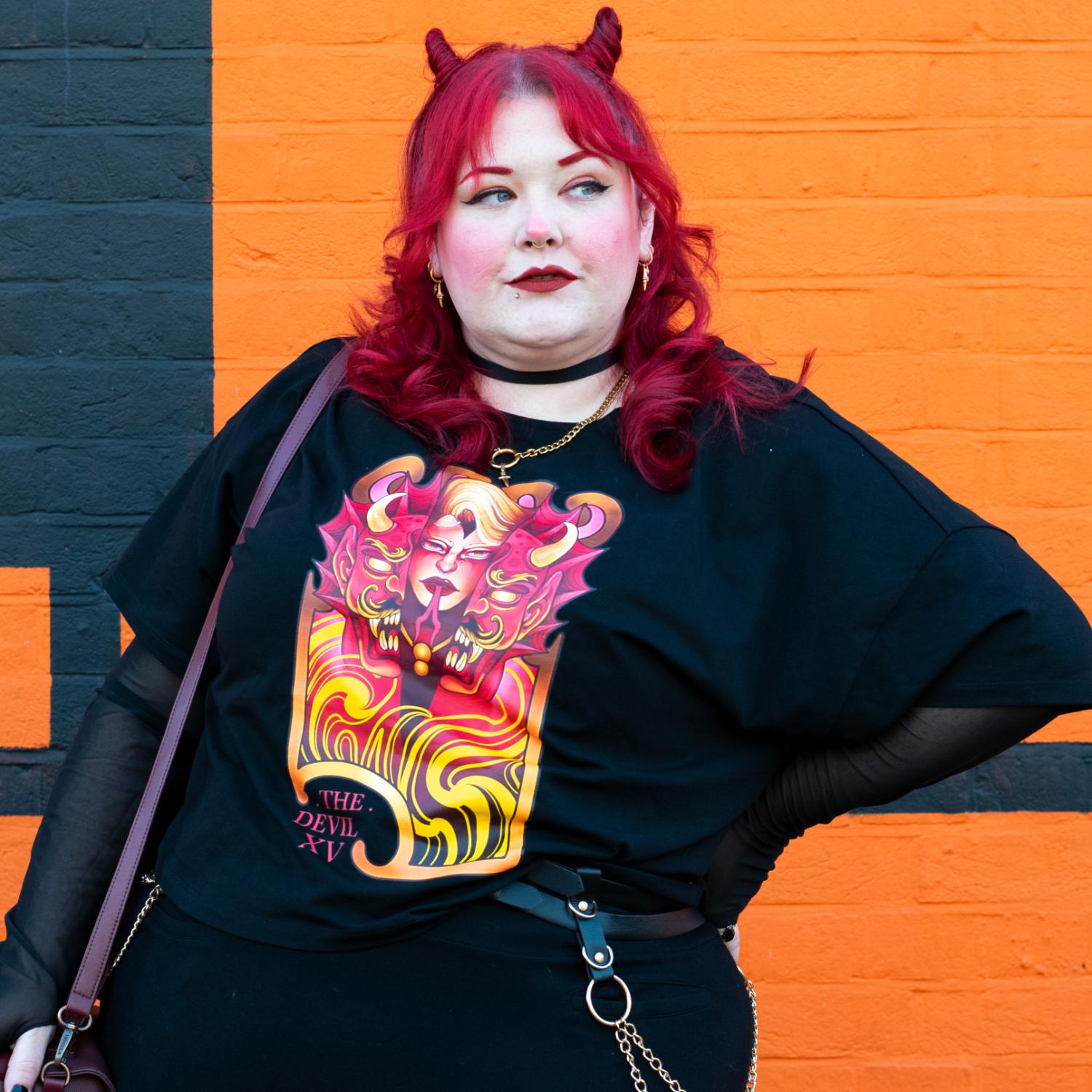 Major Arcana Boxy Tee - XV Der Teufel