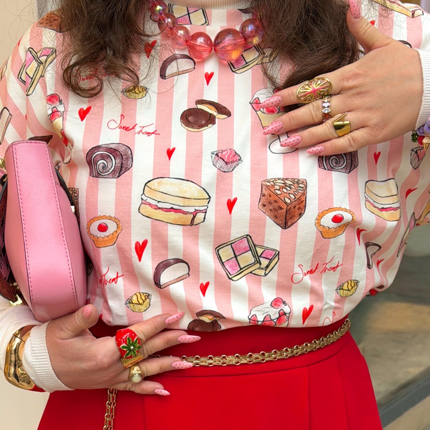 Bio-Baumwoll-Pyjama-T-Shirt – Boxy-Fit - Sweet Treat