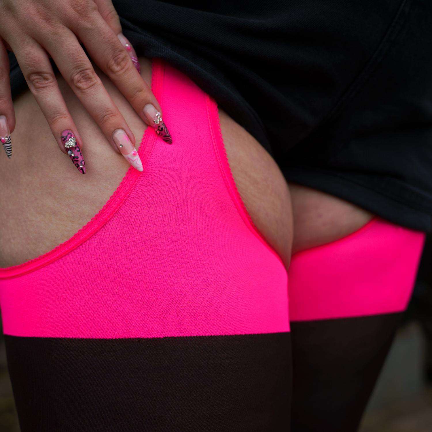 Neon-Strumpfhose in Strumpf-Optik – Totally Bitchin