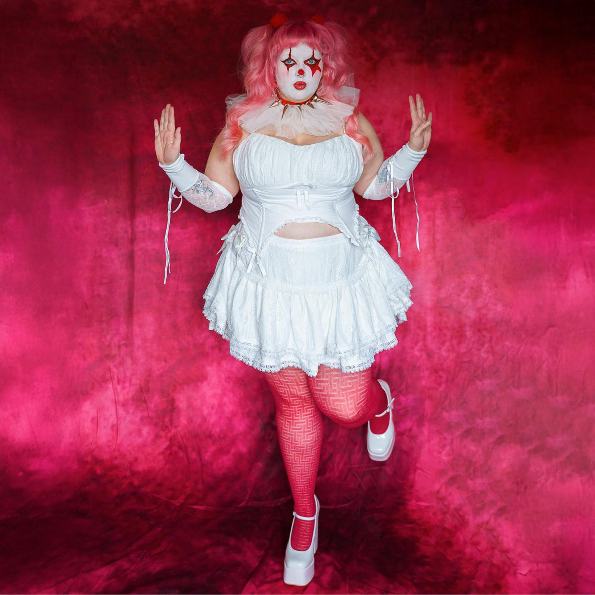 Netzstrumpfhose - Traditional Rot