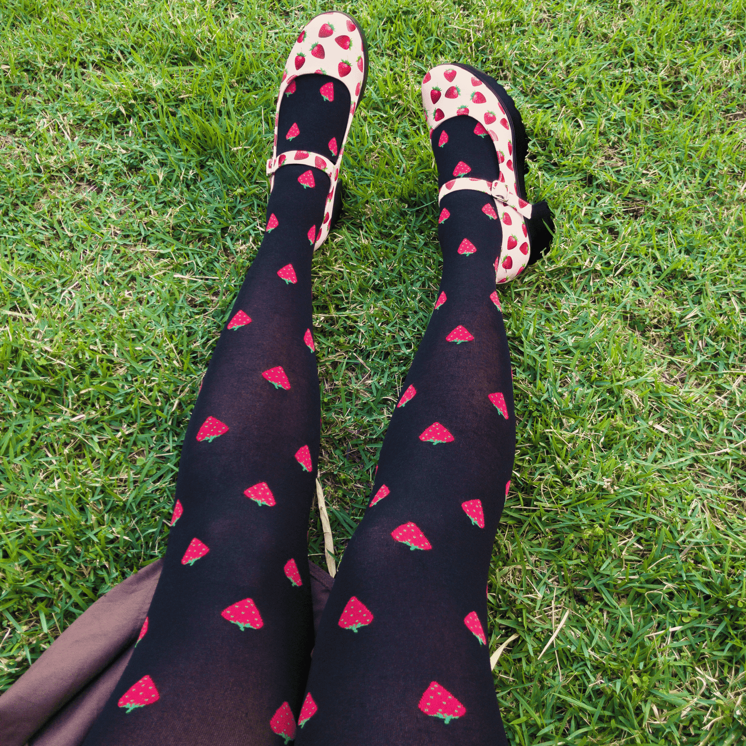 Juicy Fruit Print Strumpfhose