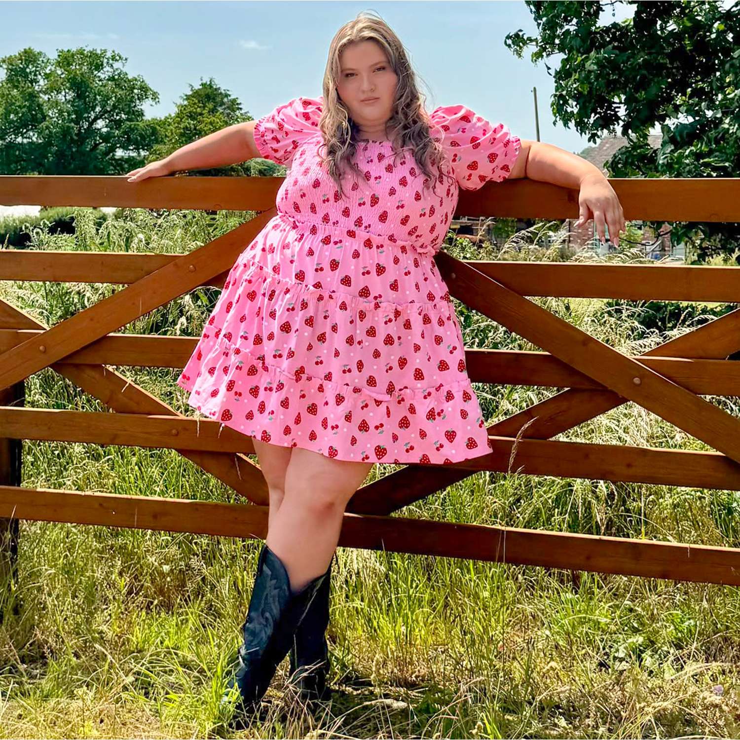 Erdbeer Jersey Minikleid