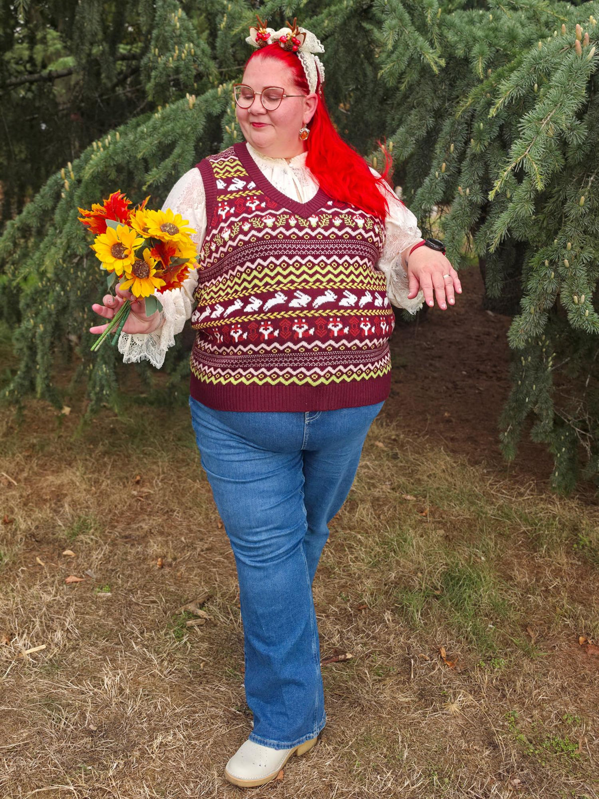 Fair Isle Pullunder – Woodland Adventure – Mehrfarbig