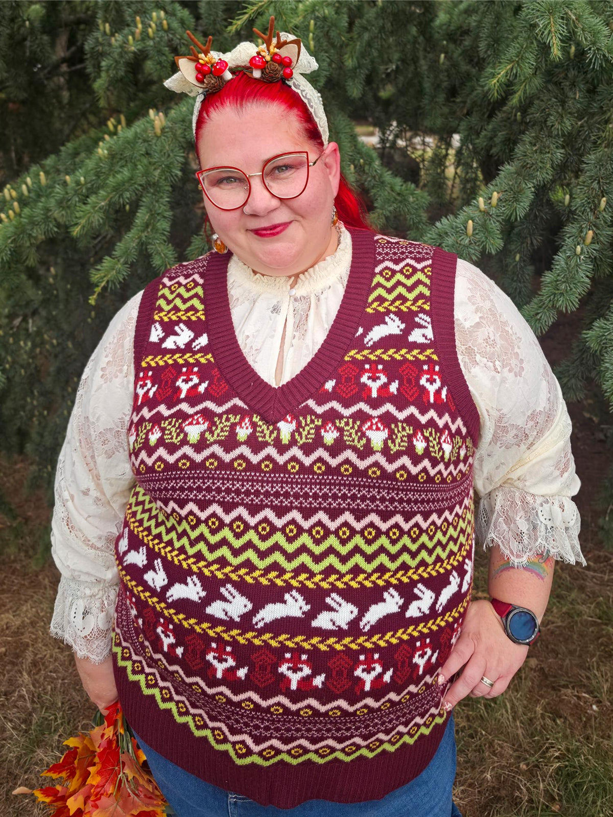 Fair Isle Pullunder – Woodland Adventure – Mehrfarbig
