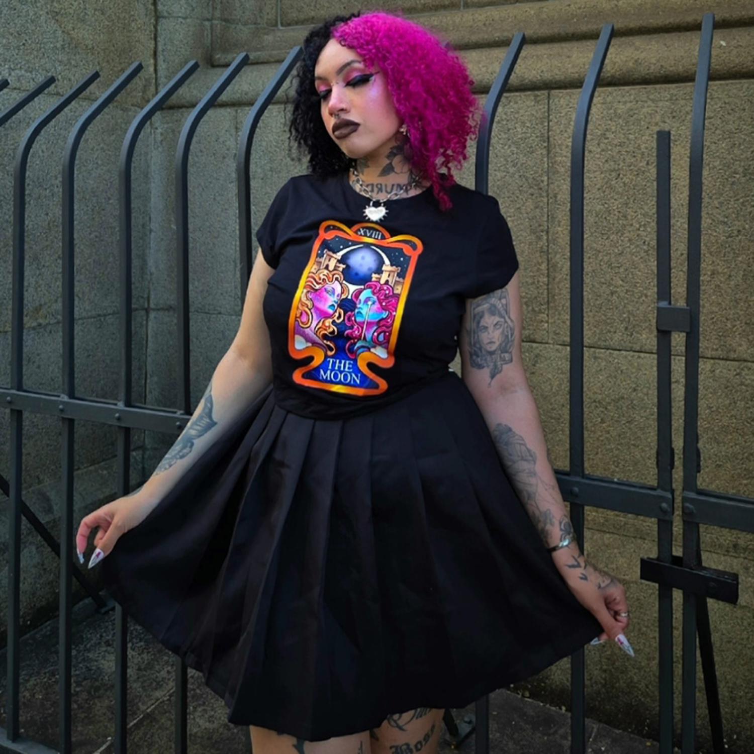 Major Arcana Baby Tee - XVIII Der Mond