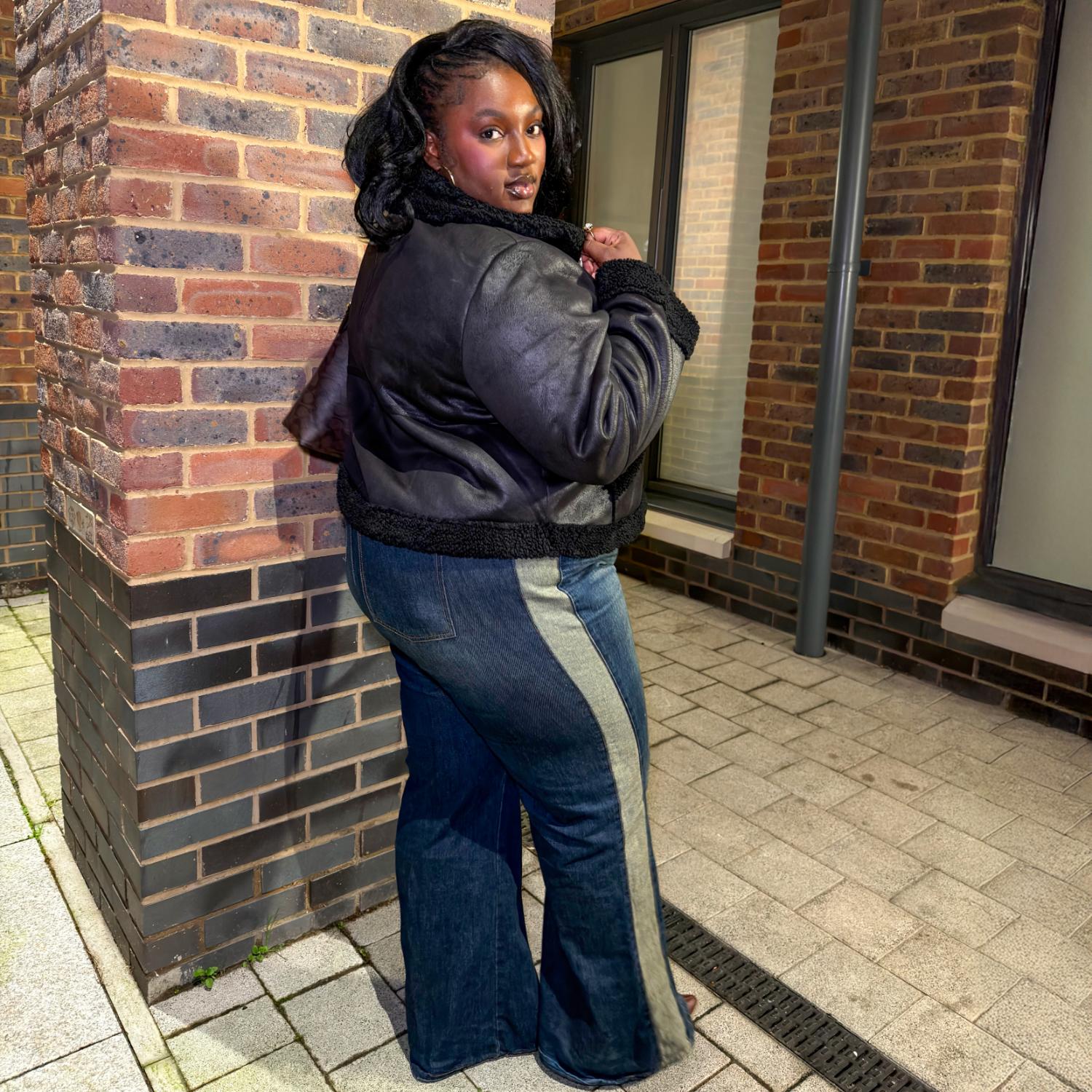 Bessie Aviator Jacke – Schwarz