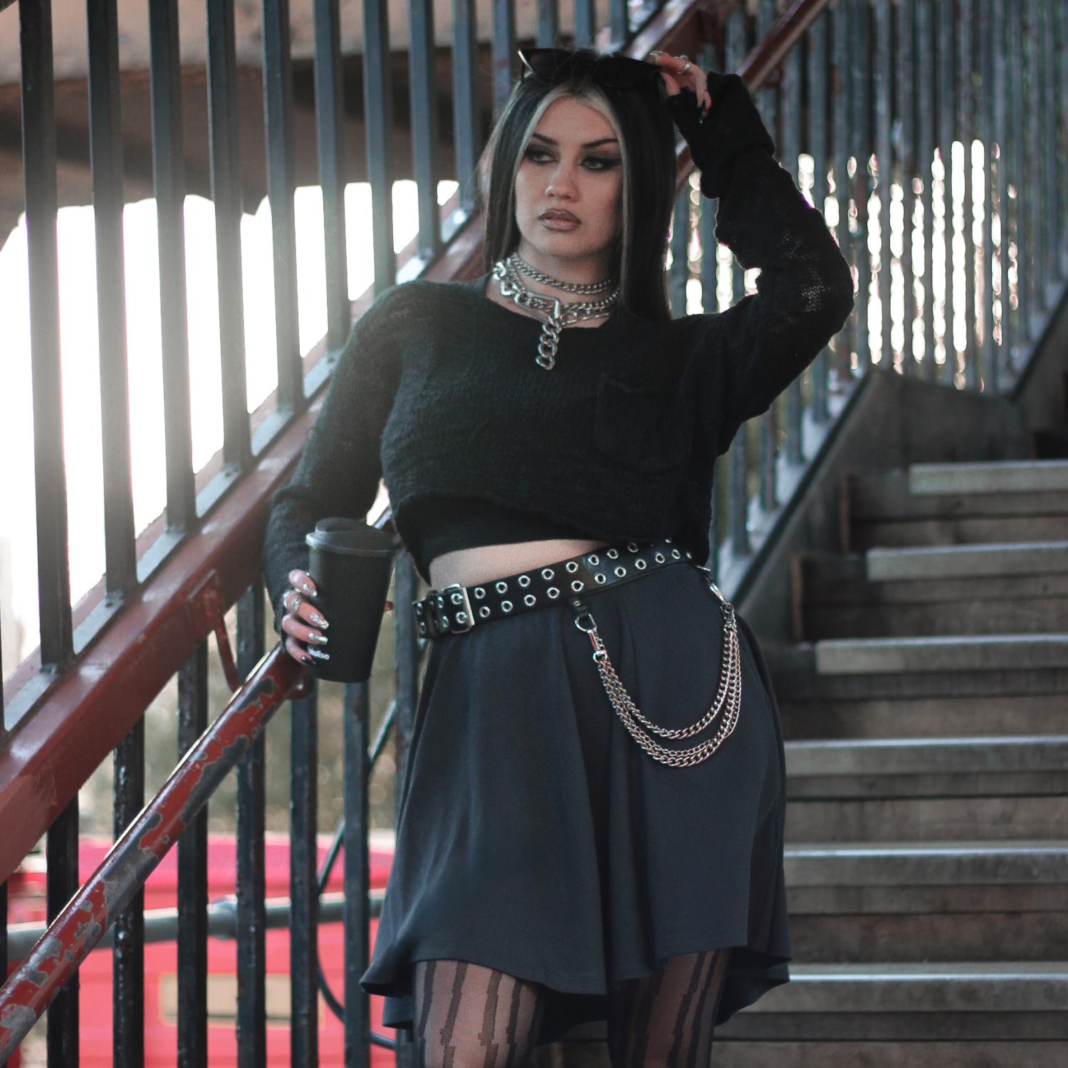 Mini-Skaterrock - Charcoal