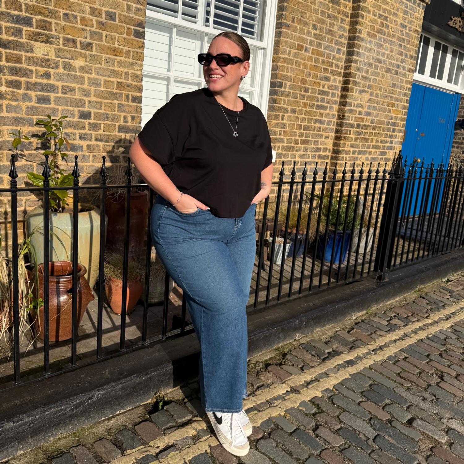 Bio-Baumwoll-Pyjama - Uni Schwarz