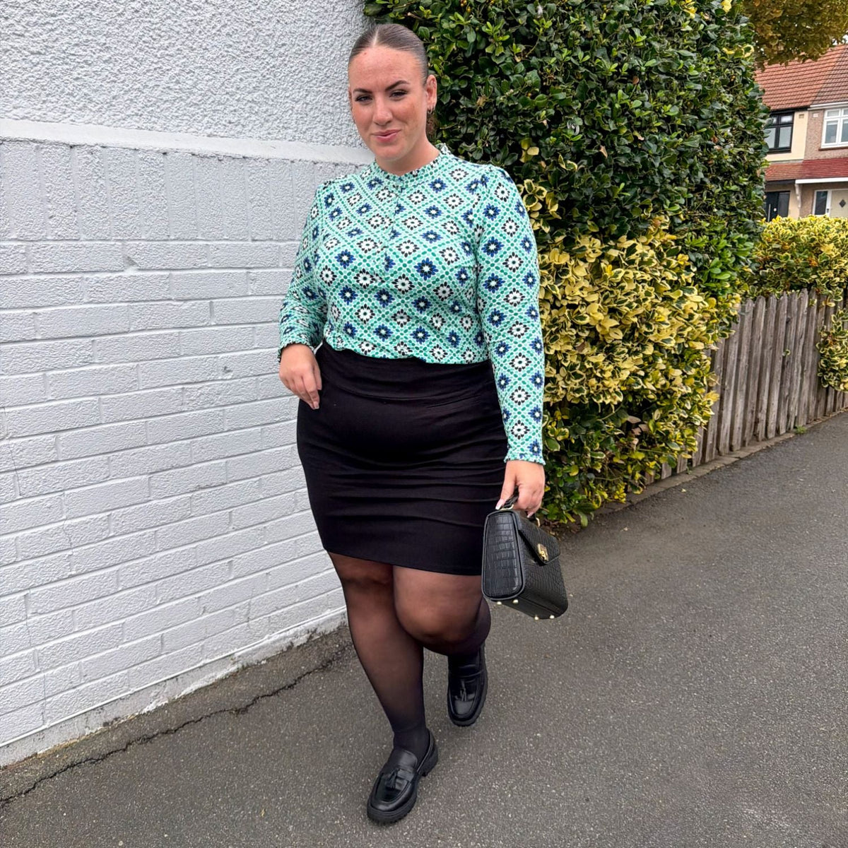 Tailliertes Viskose-Jersey-Hemd mit Knopfleiste - Blue Pearl