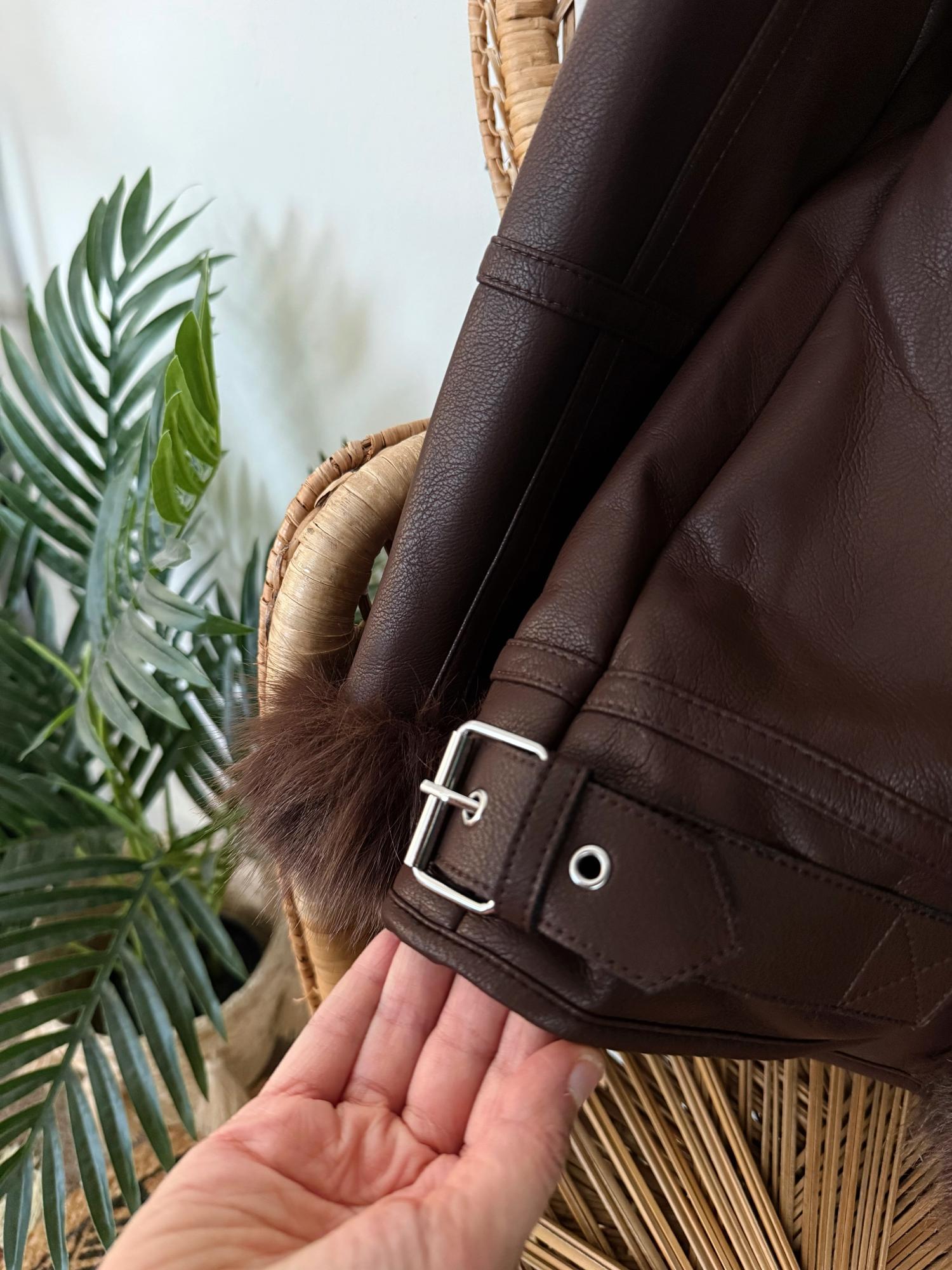 Amelia Aviator Jacke – Braun