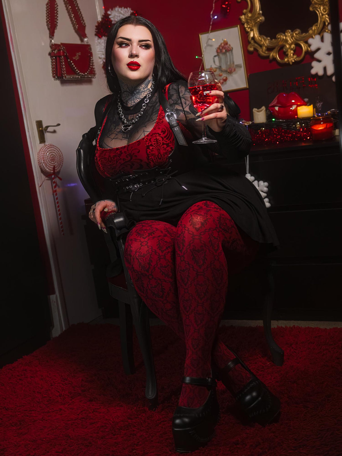 Krampusnacht Strumpfhose - Shepherd's Delight