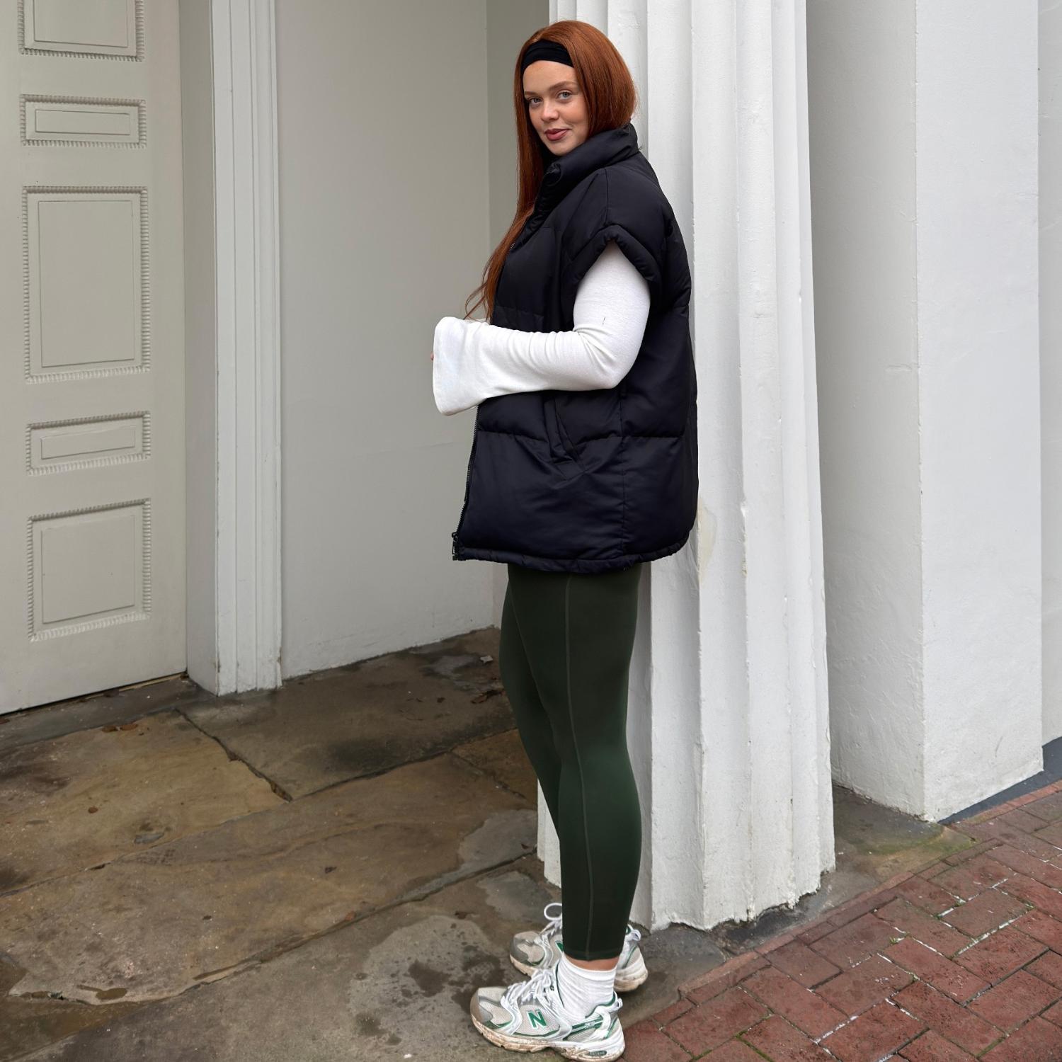 Långa knäböjda leggings - Secret Garden (V2)