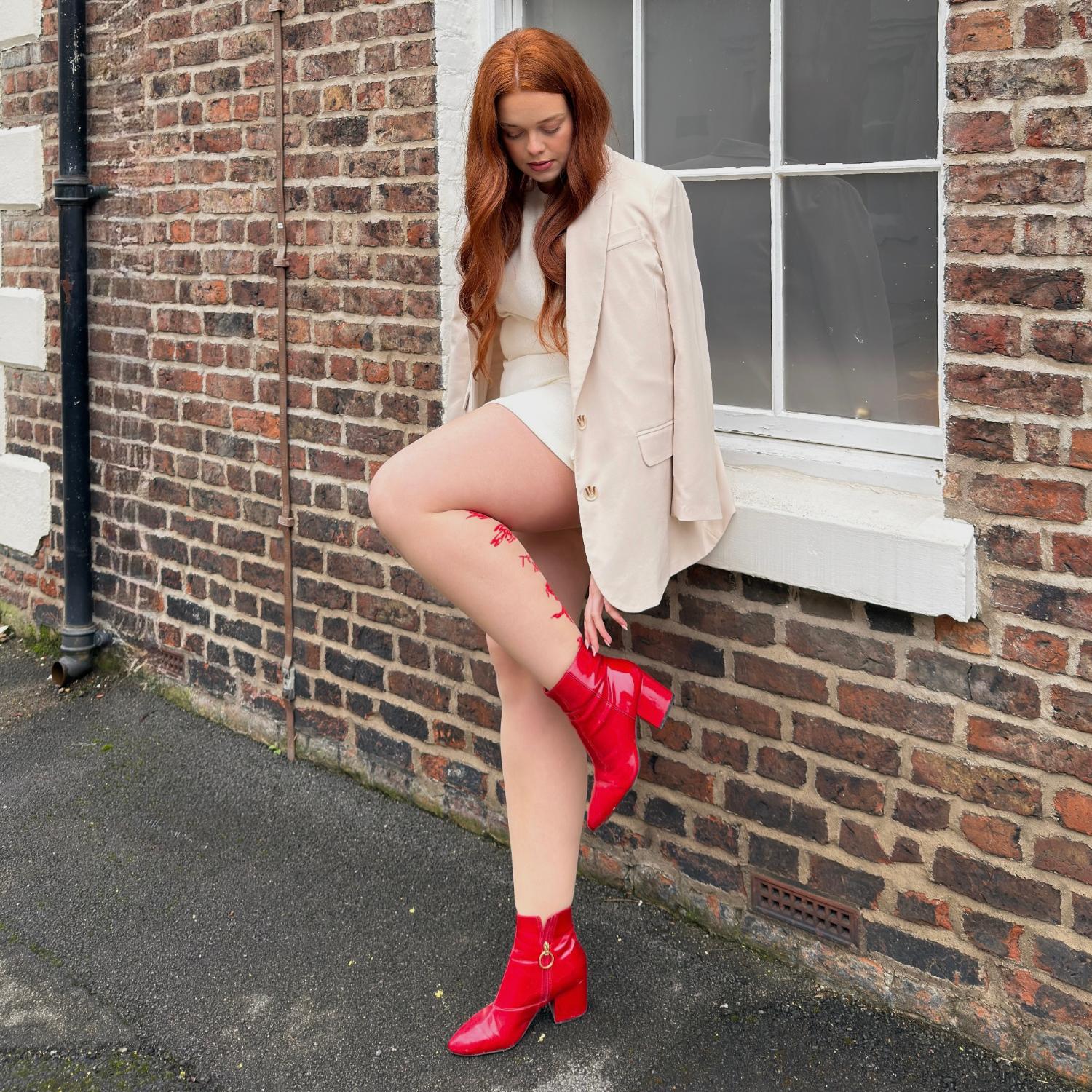 Paper Cut Strumpfhose - Builders Tea