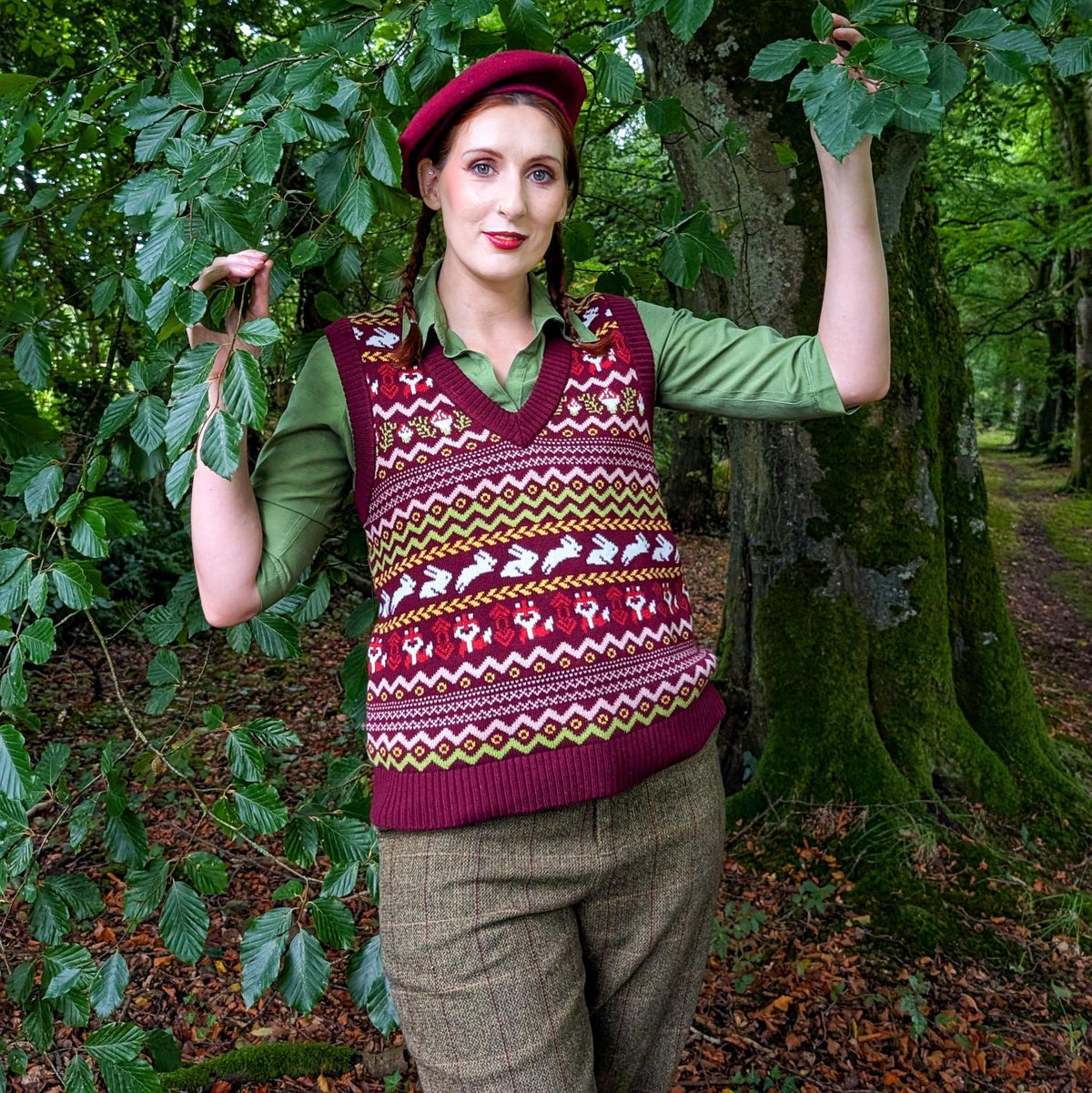 Fair Isle Pullunder – Woodland Adventure – Mehrfarbig