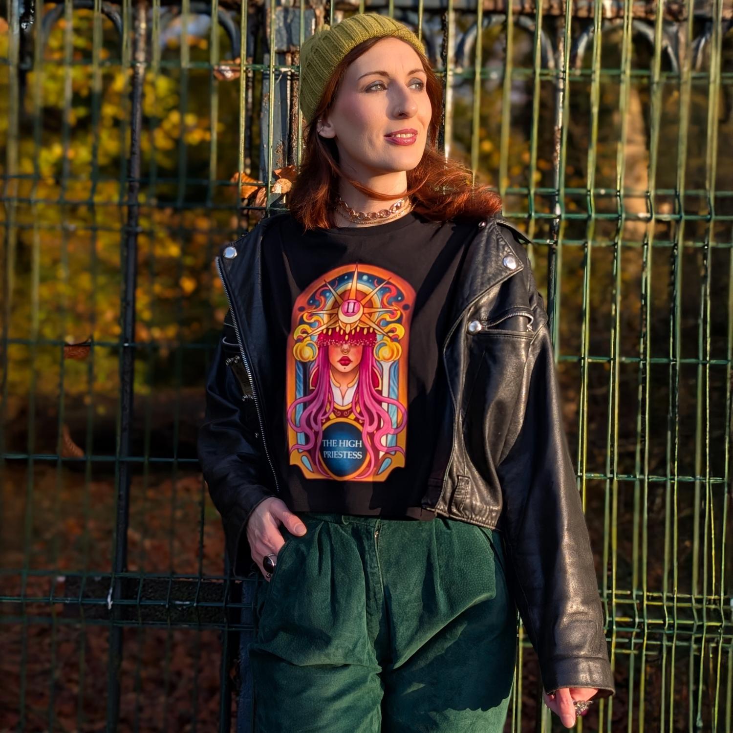 Major Arcana Boxy Tee - II Die Hohepriesterin