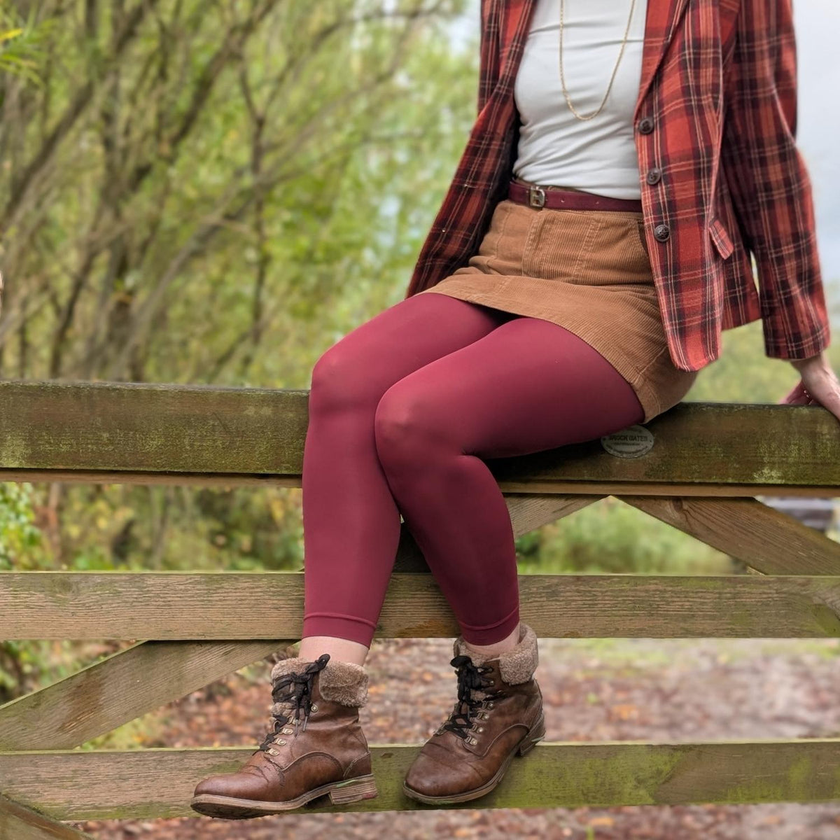 80 Den Fußlose Strumpfhose – Smouldering Grudge