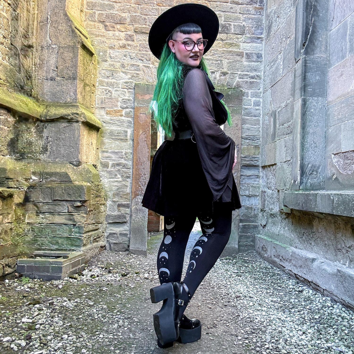 80 Den Blickdichte Strumpfhose - Moon Phases