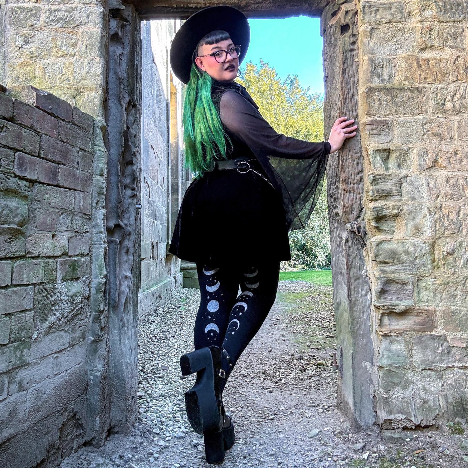 80 Den Blickdichte Strumpfhose - Moon Phases