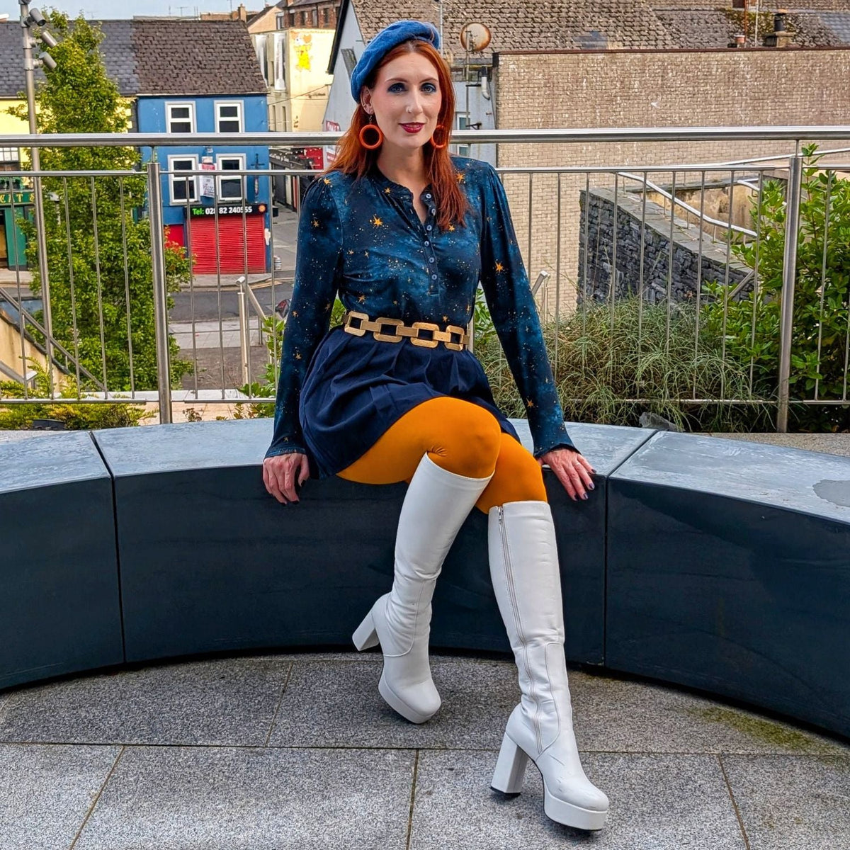 Tailliertes Viskose-Jersey-Hemd mit Knopfleiste - Nebular