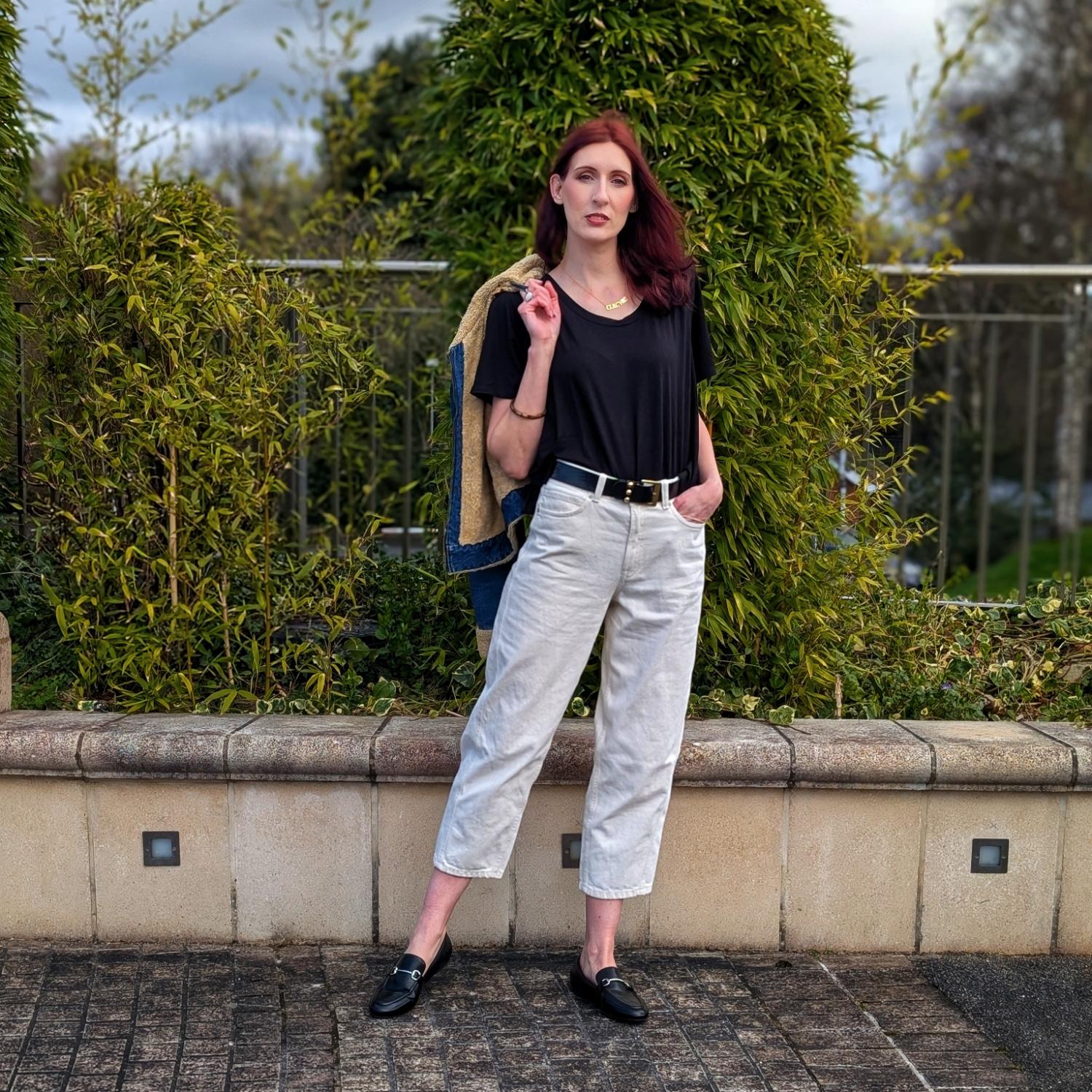 Cooling Eco-Viscose Scoop-Neck-T-Shirt - Schwarz