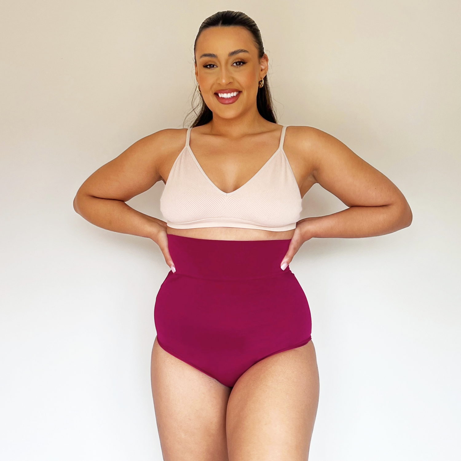 Bio-Baumwolle Super hochtailliert Slips - Raspberry Pie