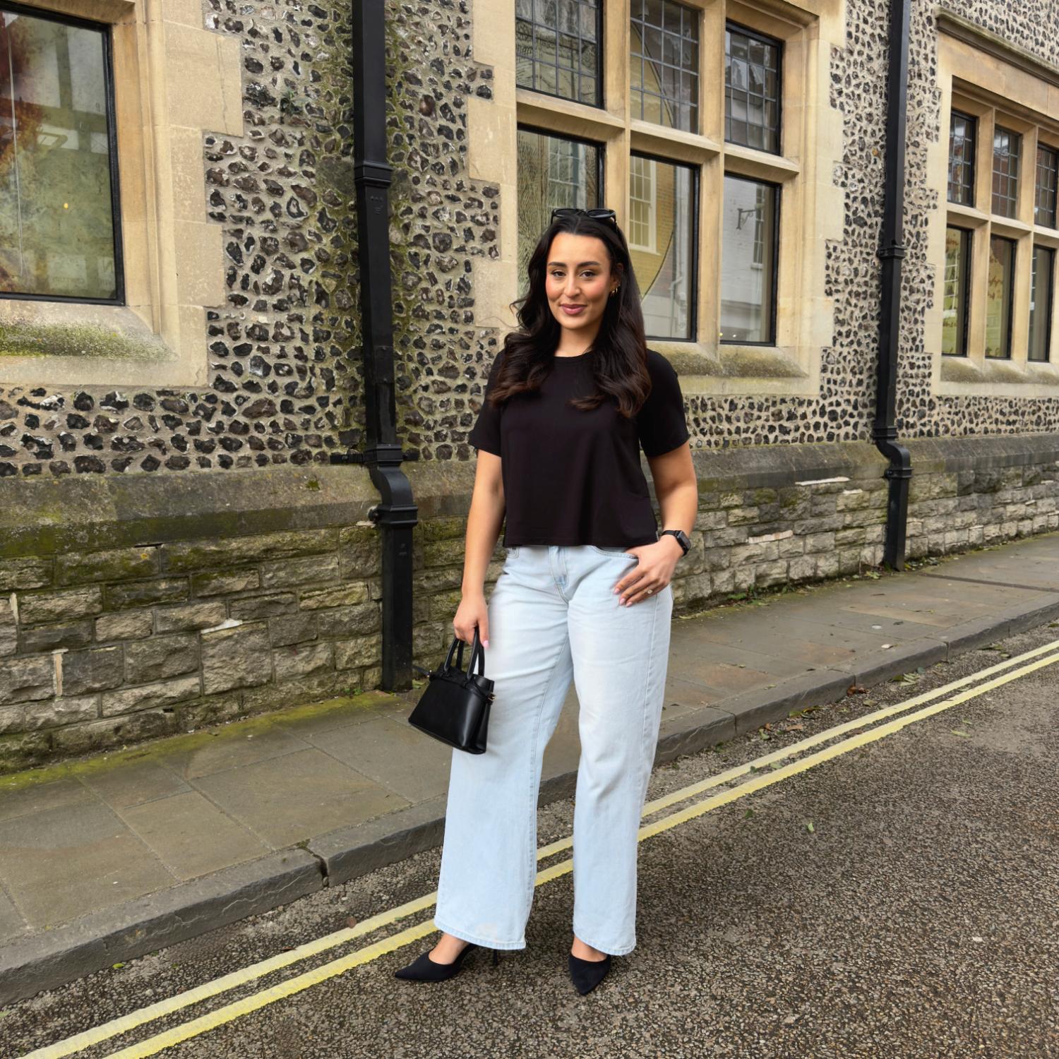 Cooling Eco-Viscose Rundhals-T-Shirt - Schwarz