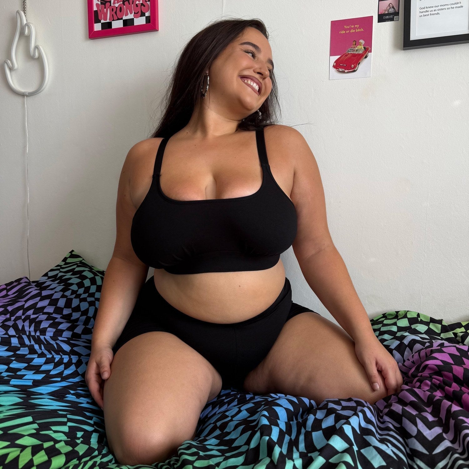 Cotton Comfort Bralette - Schwarz