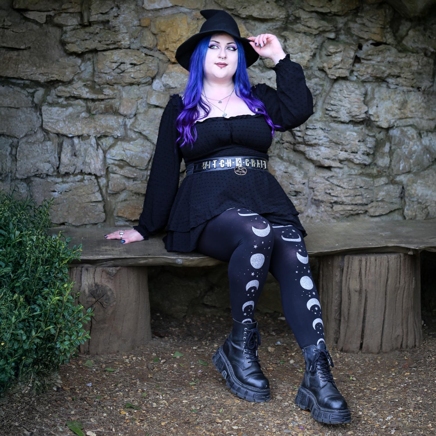 80 Den Blickdichte Strumpfhose - Moon Phases