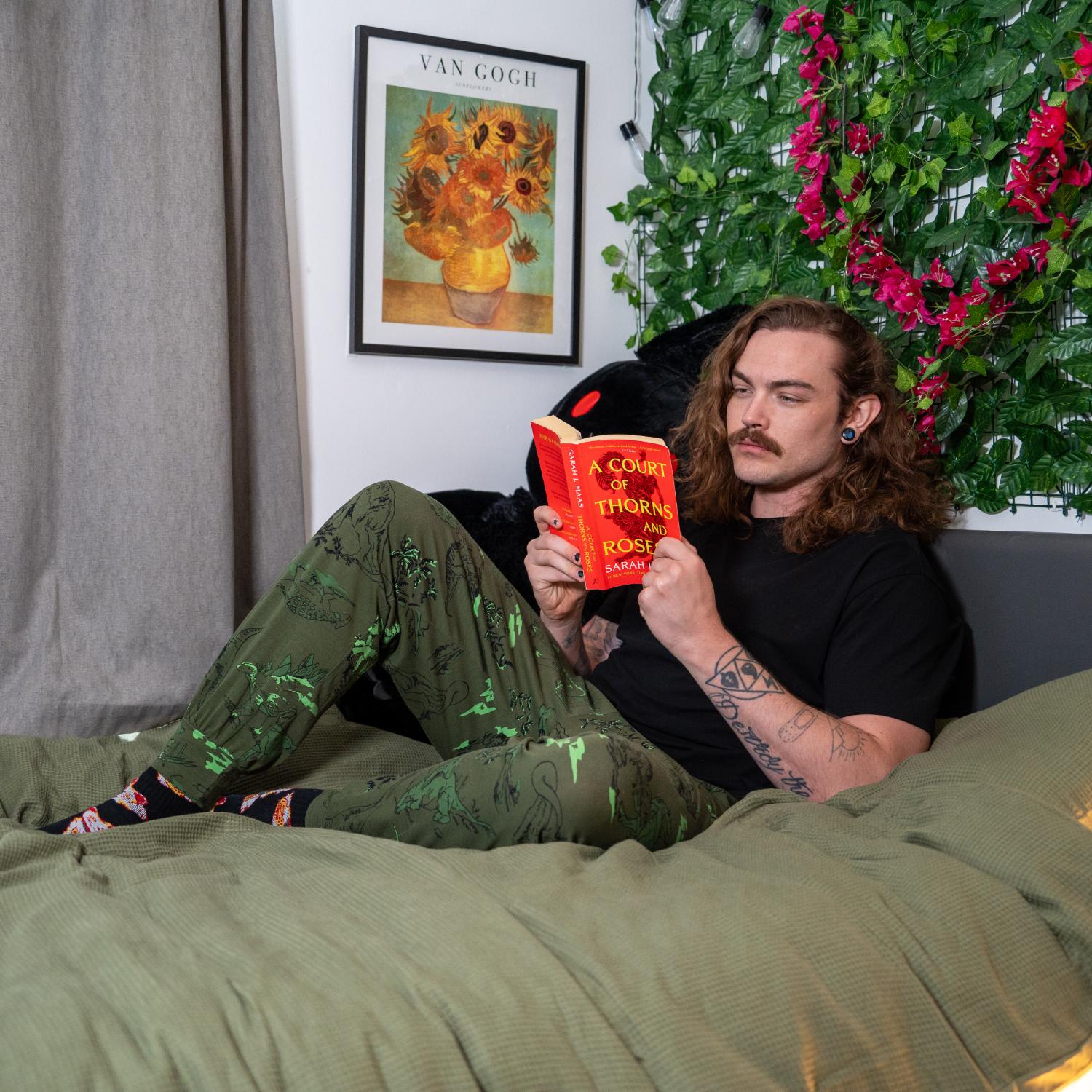 Bio-Baumwoll-Pyjamahose - Dino