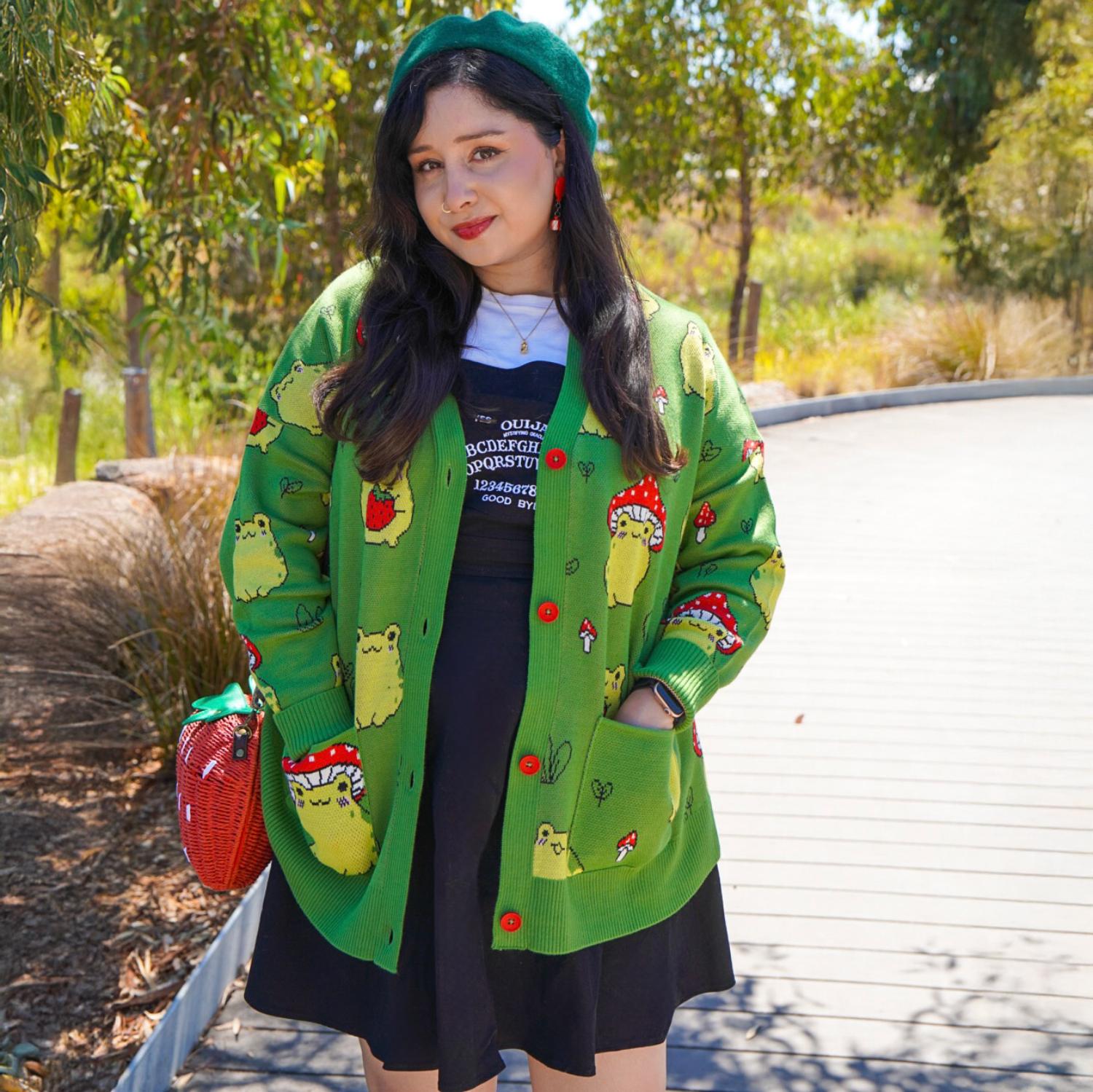 Baumwoll-Cardigan - Hoppy Meadow