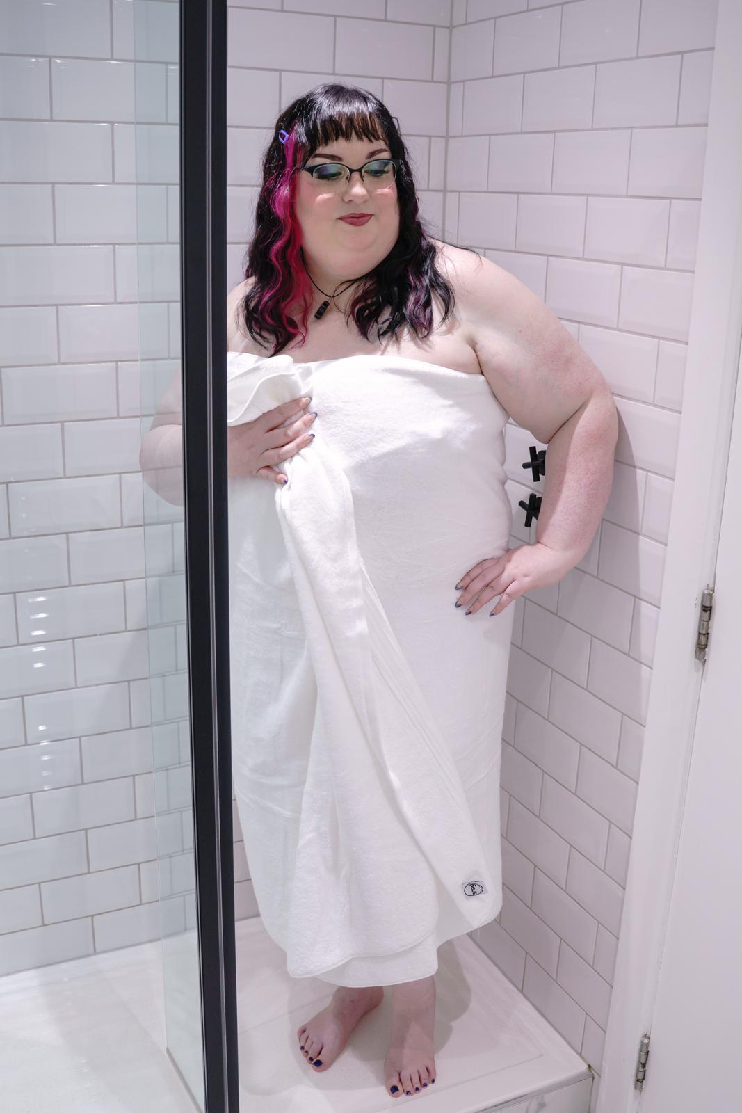 Großes Softee Badetuch - Weiß