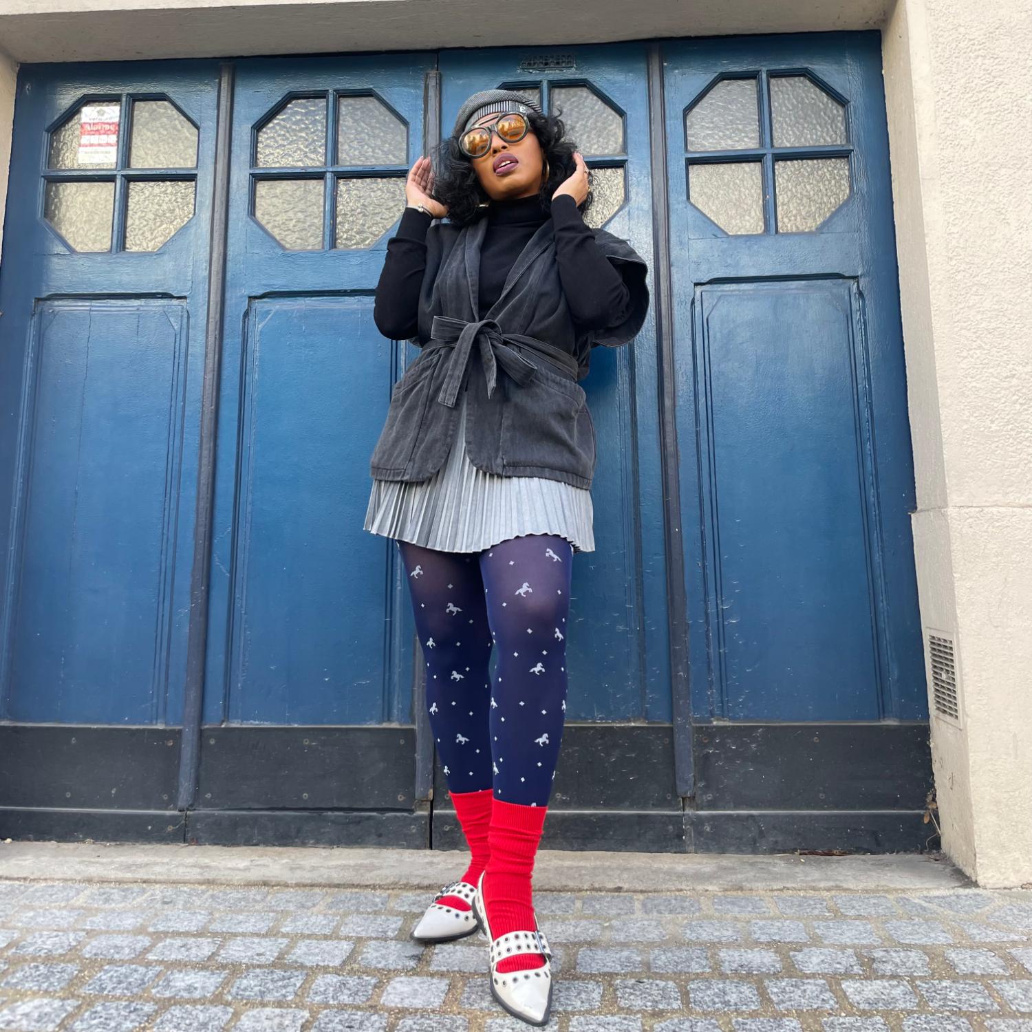 Blickdichte Strumpfhose - Dinky Horses