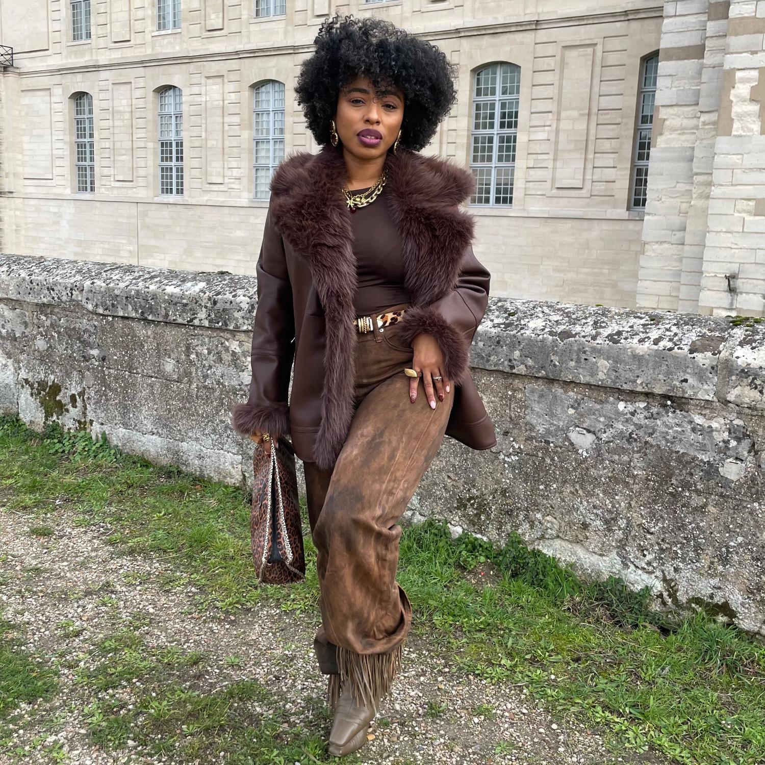 Amelia Aviator Jacke – Braun