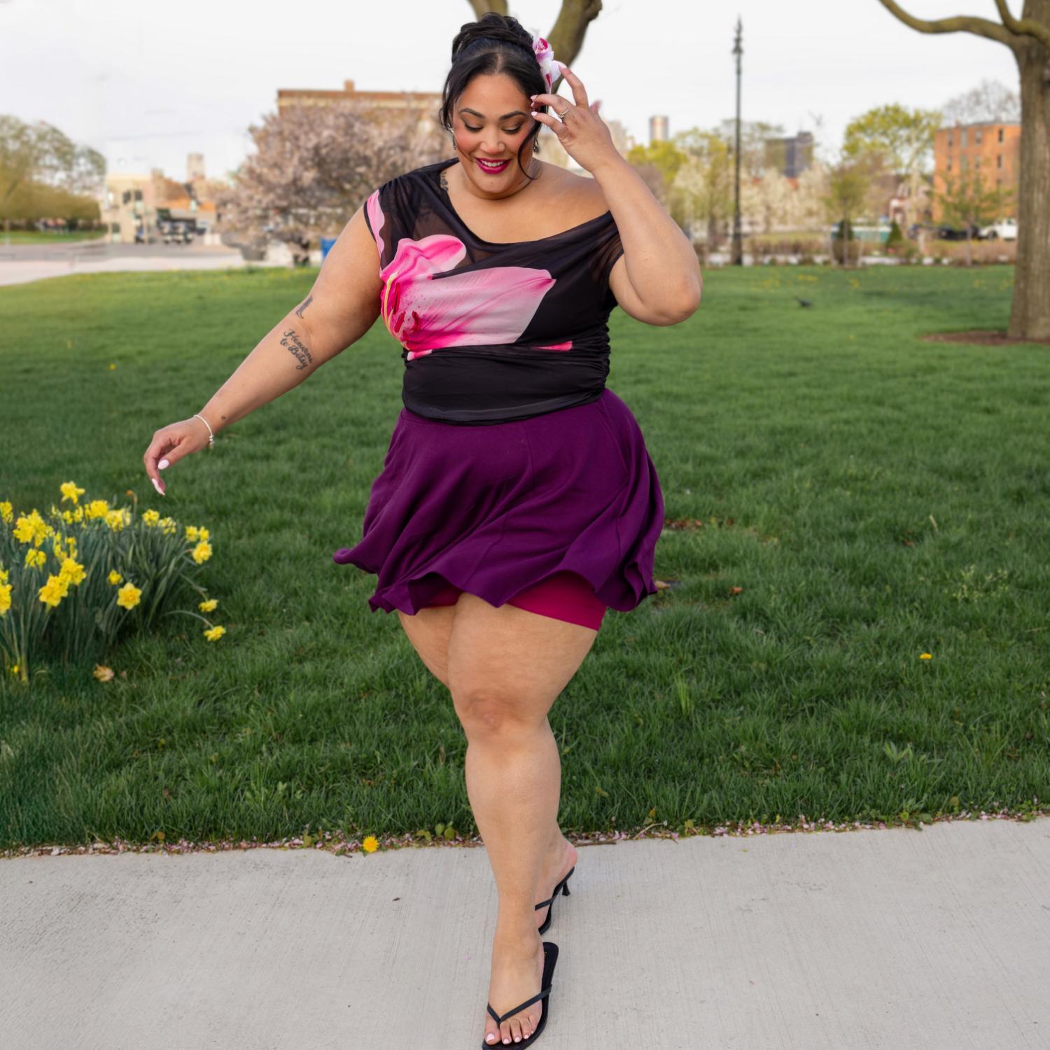 Mini-Skaterrock - Mulberry