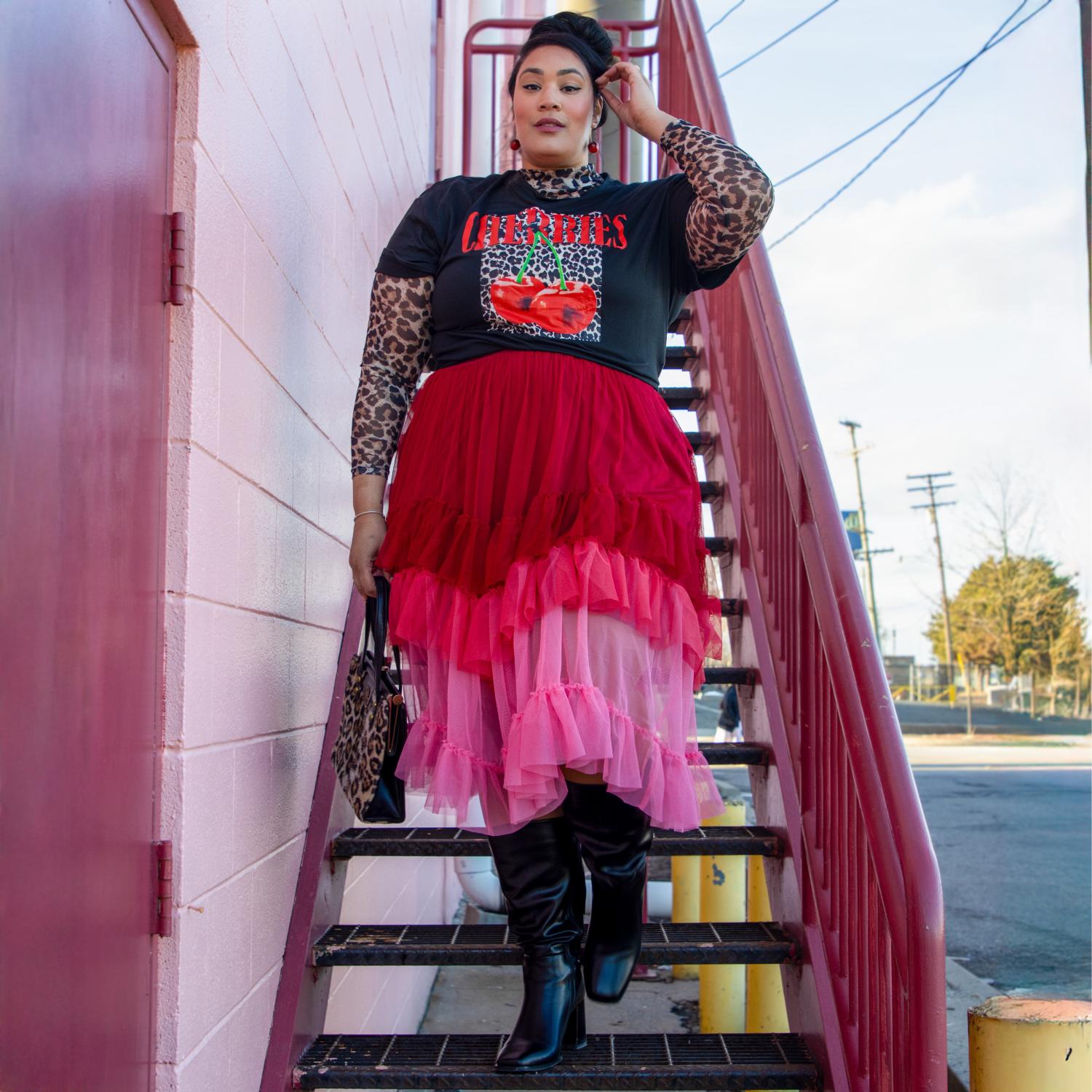 Mesh-Maxirock - Pirouette Ombre